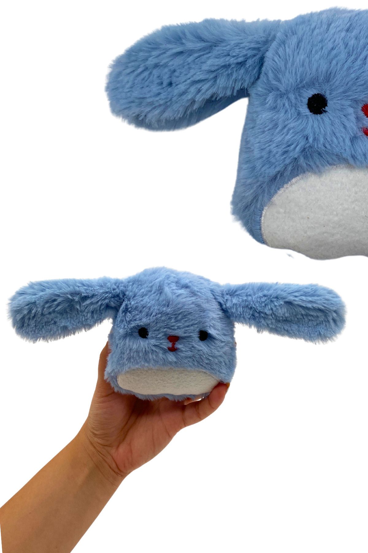 Miyav Kediler İçin Hışırtı Sesi Çıkaran Peluş Tavşan ve Havuç Oyuncak Seti 2 Adet Peluş Kedi Oyuncağı