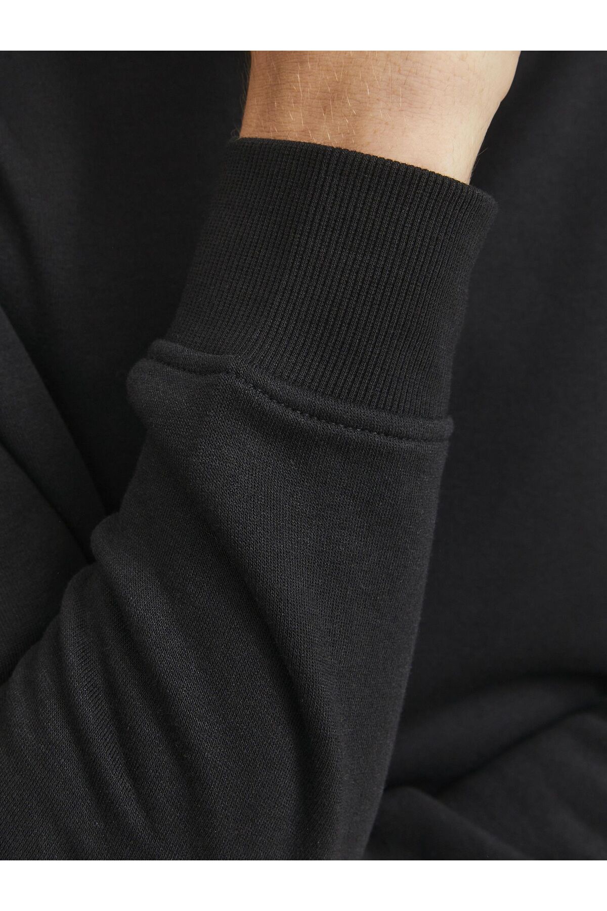 سویشرت مردانه مشکی جک اند جونز | 12250747 اورجینال - تصویر 6