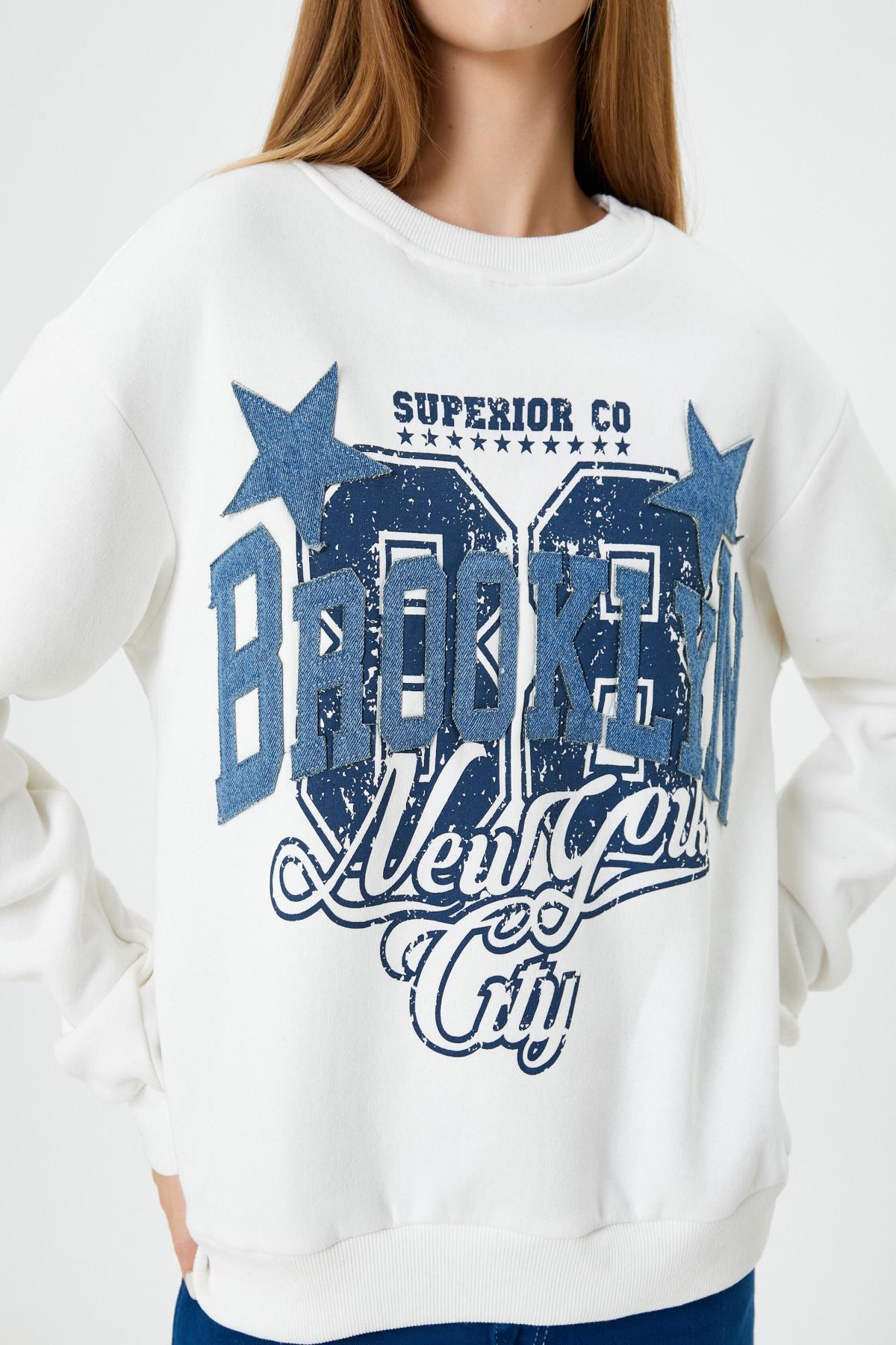 سویشرت زنانه اکرو کوتونKoton | 4WAL10587IK اورجینال - تصویر 5