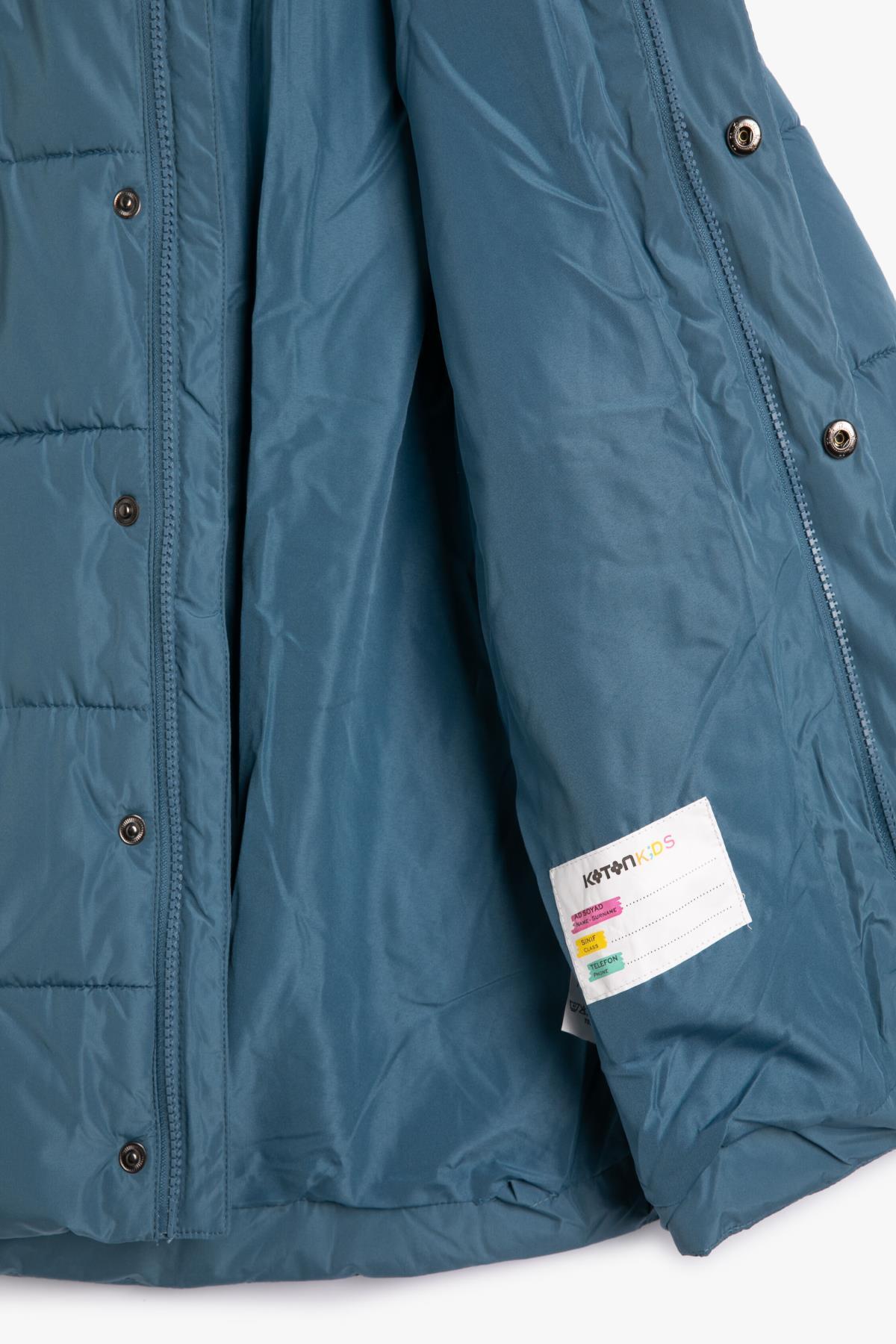 Koton Erkek Çocuk Mavi Kaban fotoğrafı 3 (önizleme)