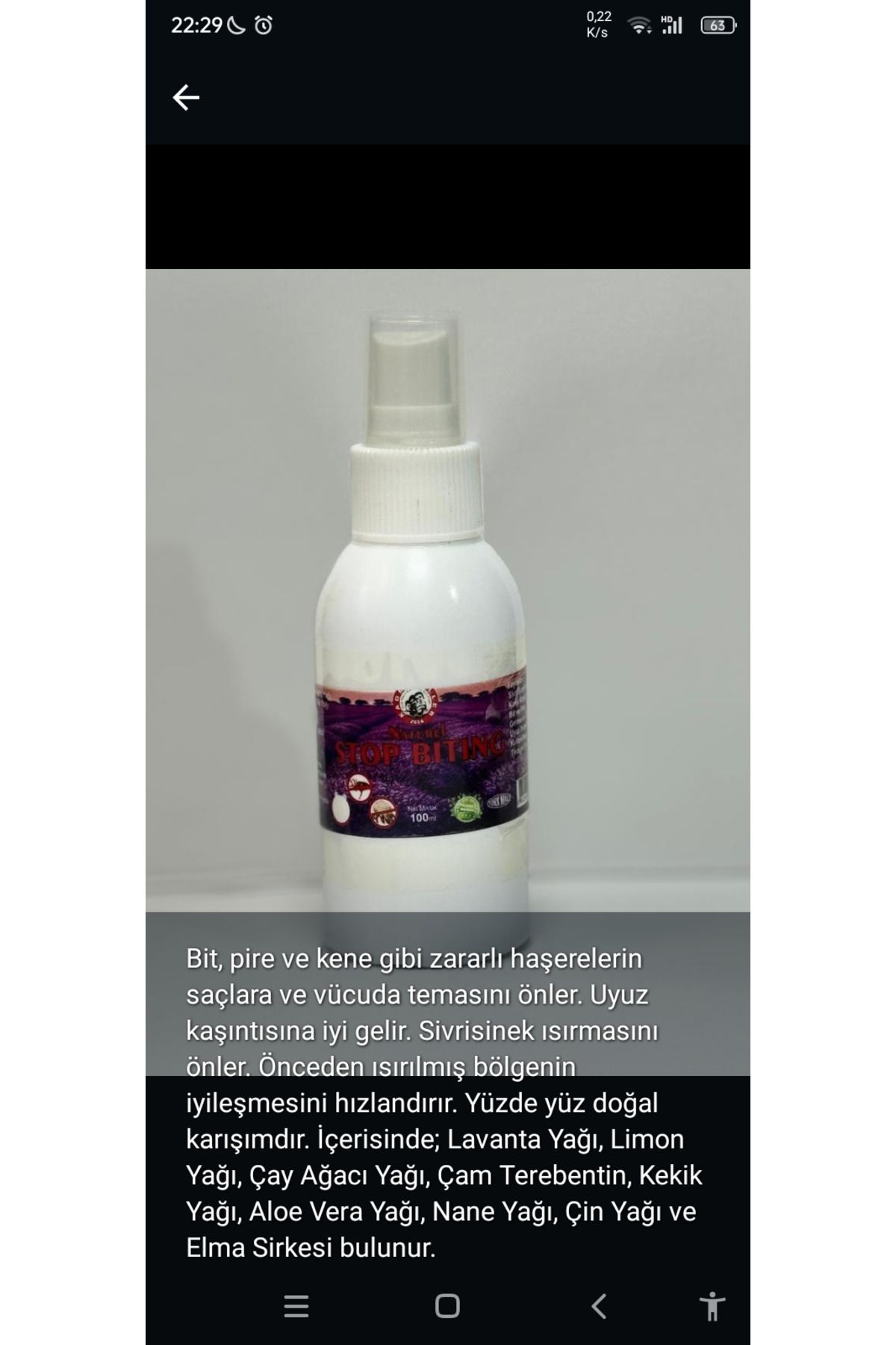 STOP BİTİNG 100 ML