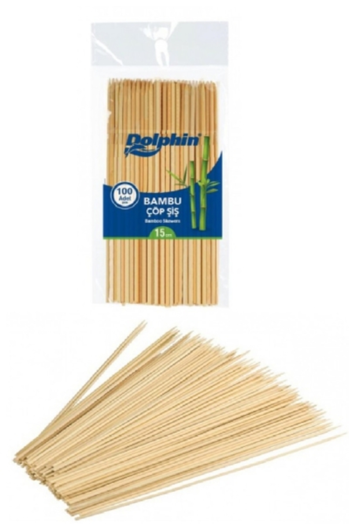 GÜNEŞAVM Dolphin Çöp Şiş 15 cm 3,5mm