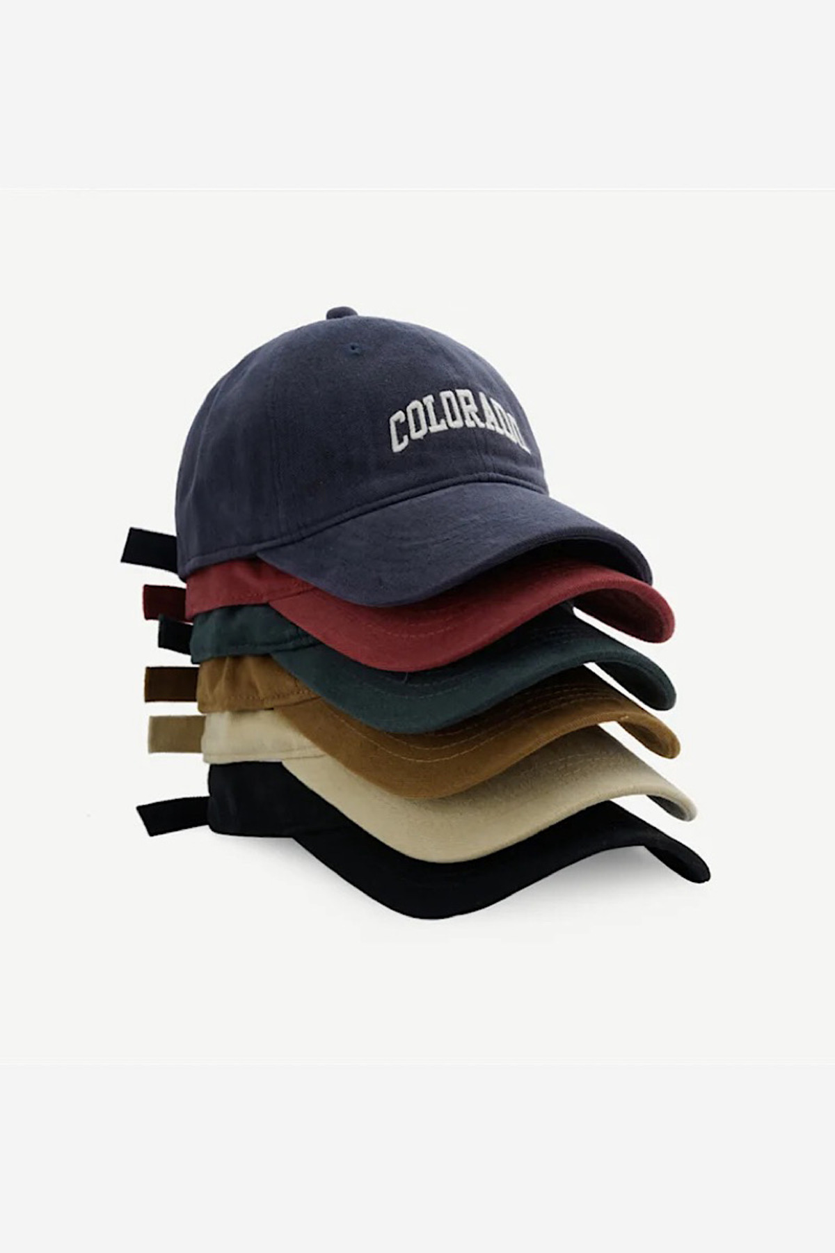 Giraffe Washable Vintage Look Retro Cotton Colorado Baseball Cap Hat (Message for Color)