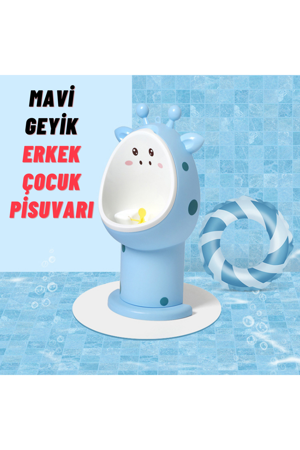 DEKOHOP Erkek Çocuk 1-6 Yaş Tuvalet Eğitimi Eğlenceli Duvar Askılı Pisuvar