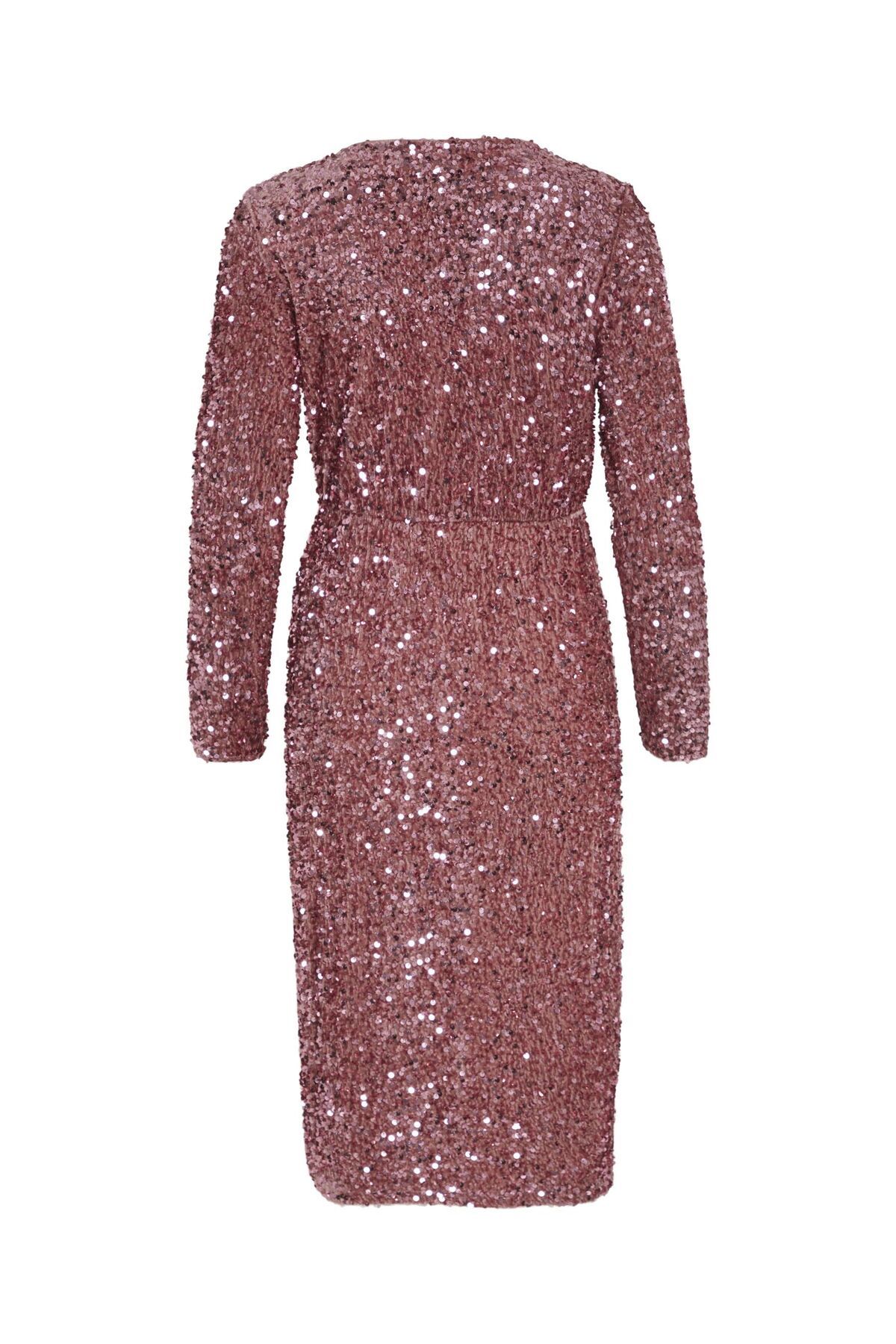 VILA-Partykleid Pailletten Midi 3