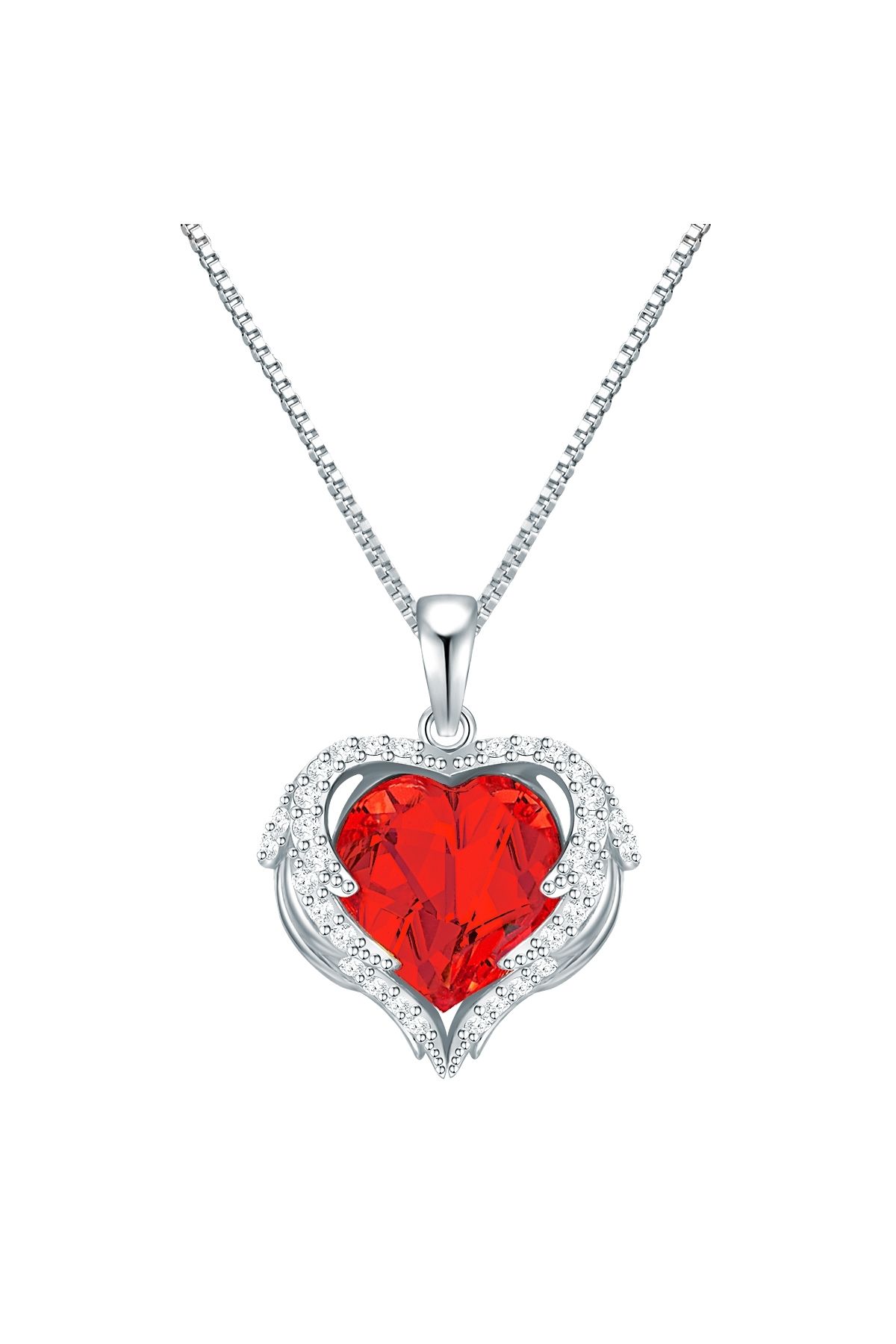 Rafaela Donata-Silberhalskette, Kette und Anhänger aus Sterlingsilber, verziert mit Kristallen von Swarovski® Sia 1