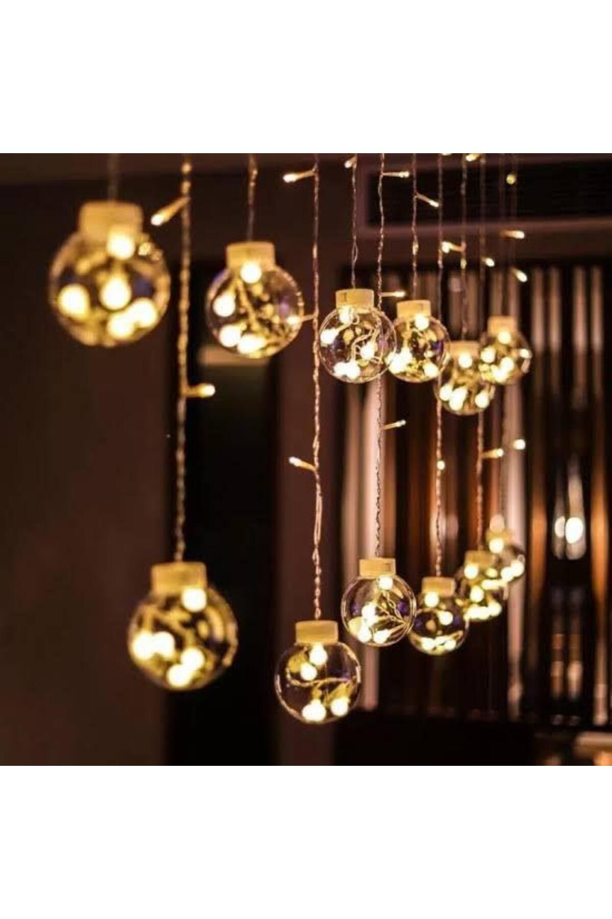 لامپ ایستاده (لامبادار) زرد baharstore دکوراسیون برتر پرده متحرک LED 3 متر Genel Markalar