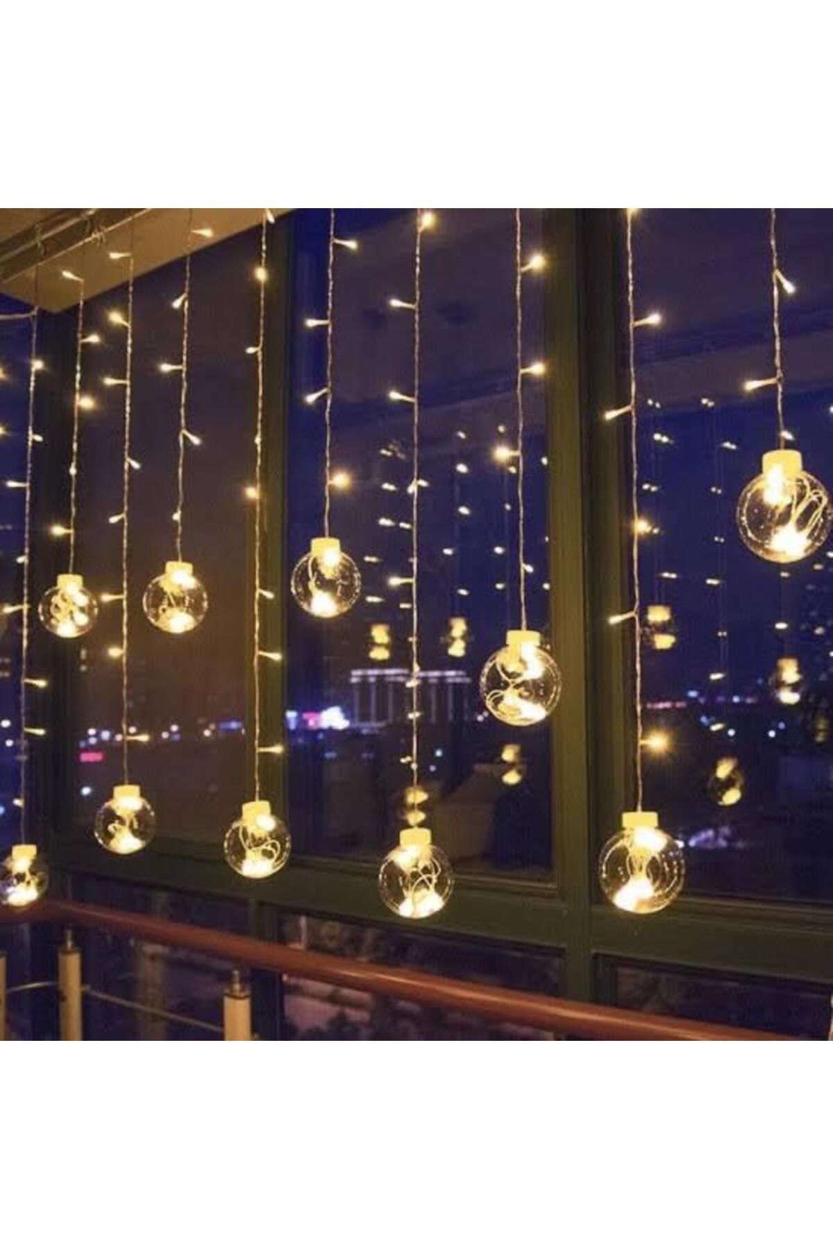 لامپ ایستاده (لامبادار) زرد baharstore دکوراسیون برتر پرده متحرک LED 3 متر Genel Markalar