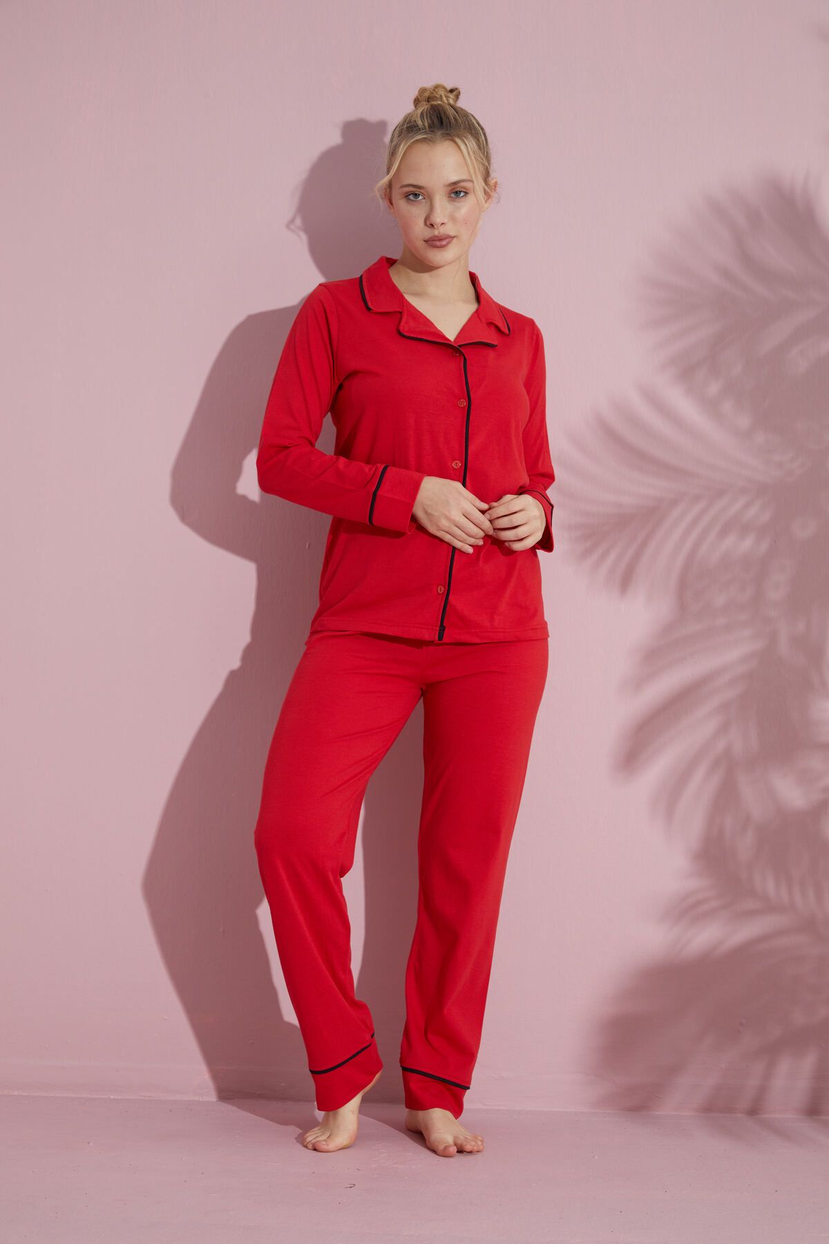Plain hotsell red pyjamas