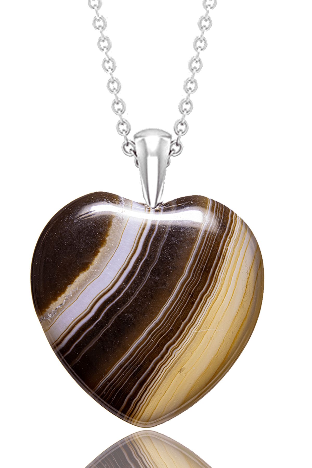 Brown cheap stone necklace