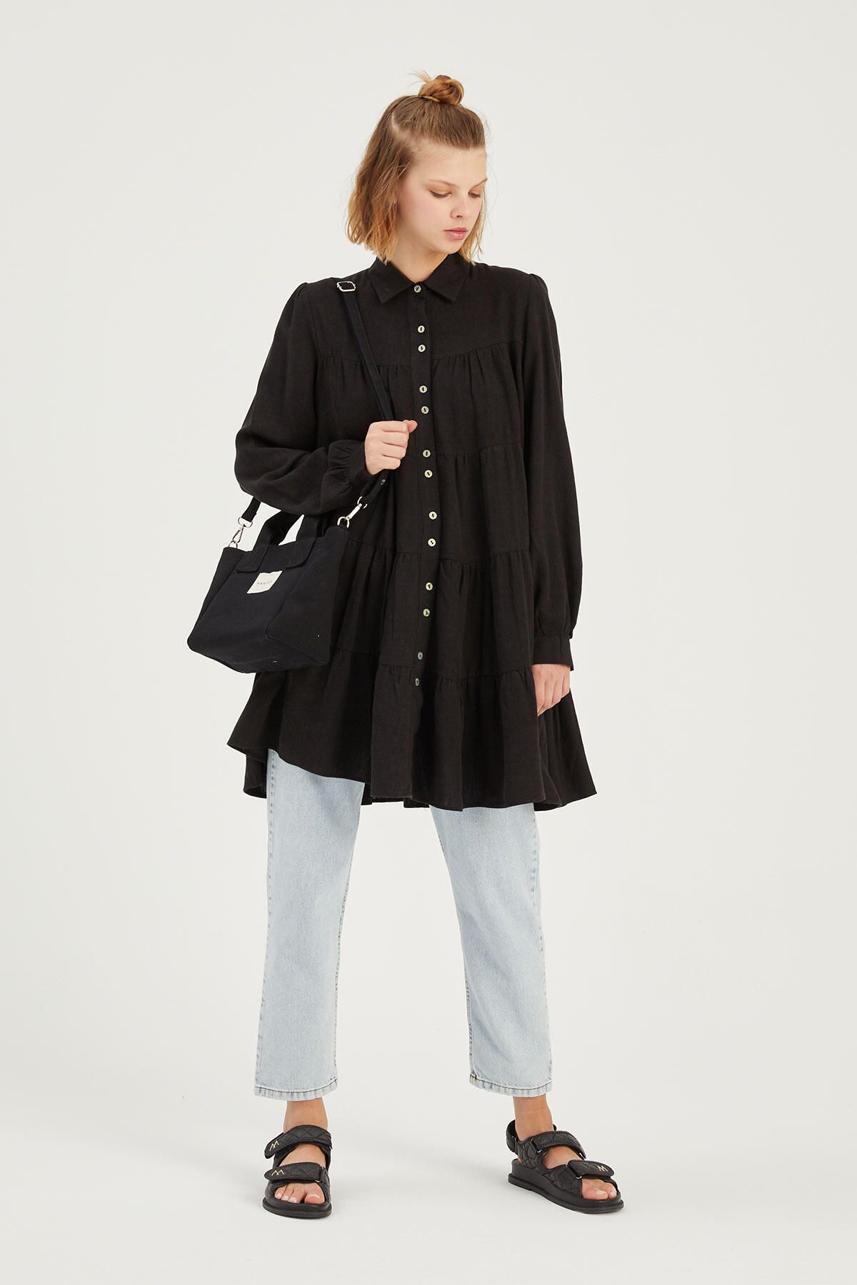 Manuka-Black Std Mini Canvas Bag - Classic Design 4