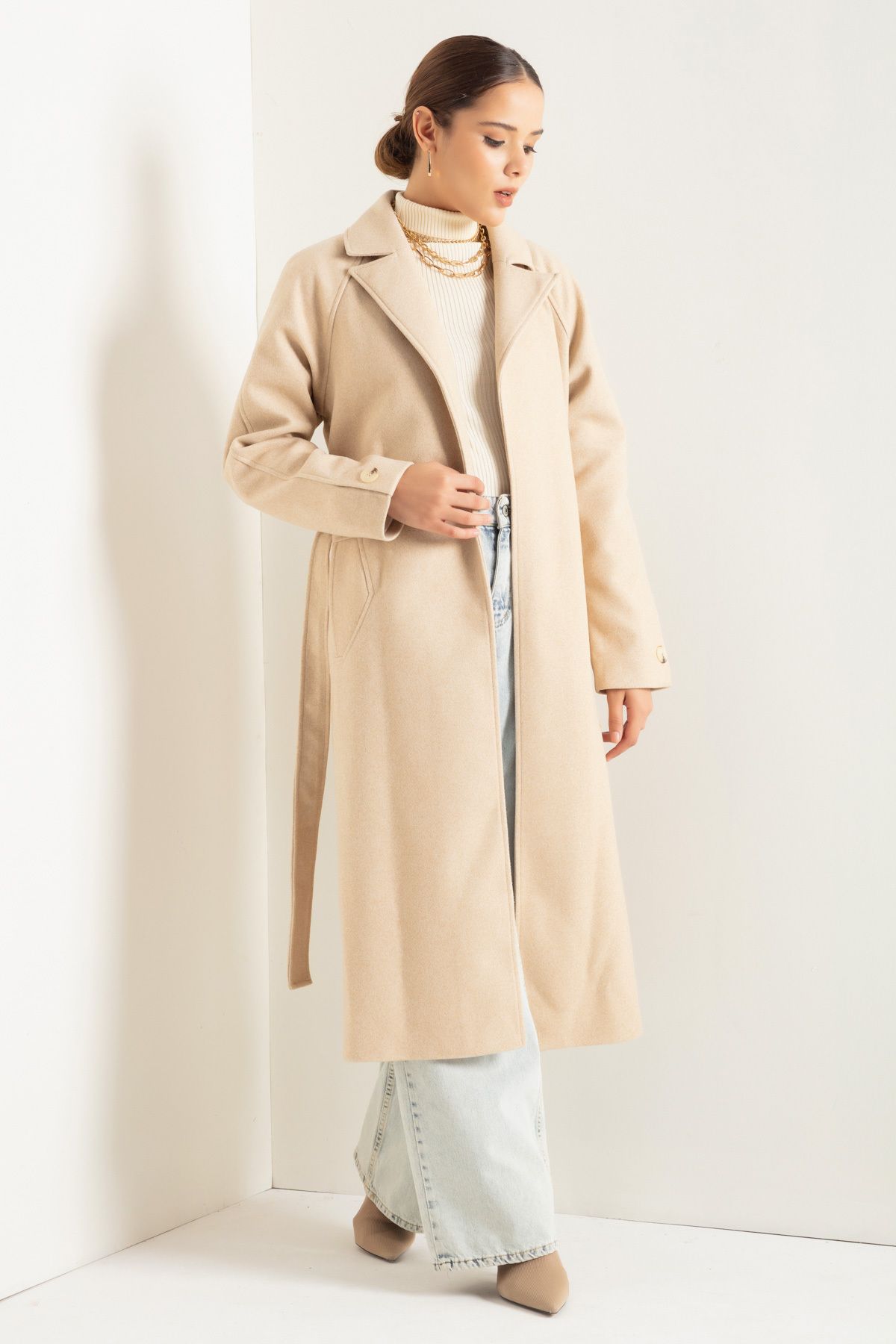 Long cashmere coat hotsell