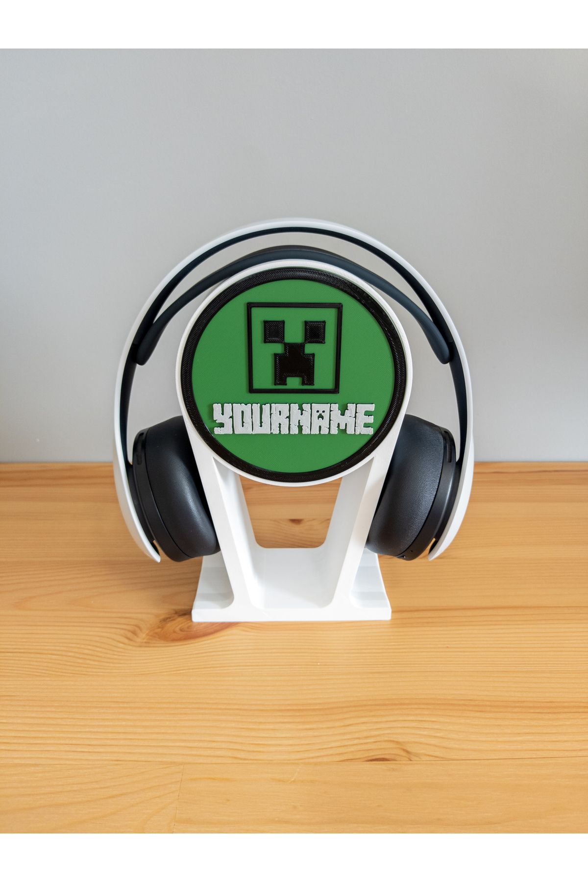 Atlas Minecraft Creeper Premium Oyuncu Ekipmanı Kulaklık Standı Tutucu Oyun Bilgisayari Aksesuar Dekoru
