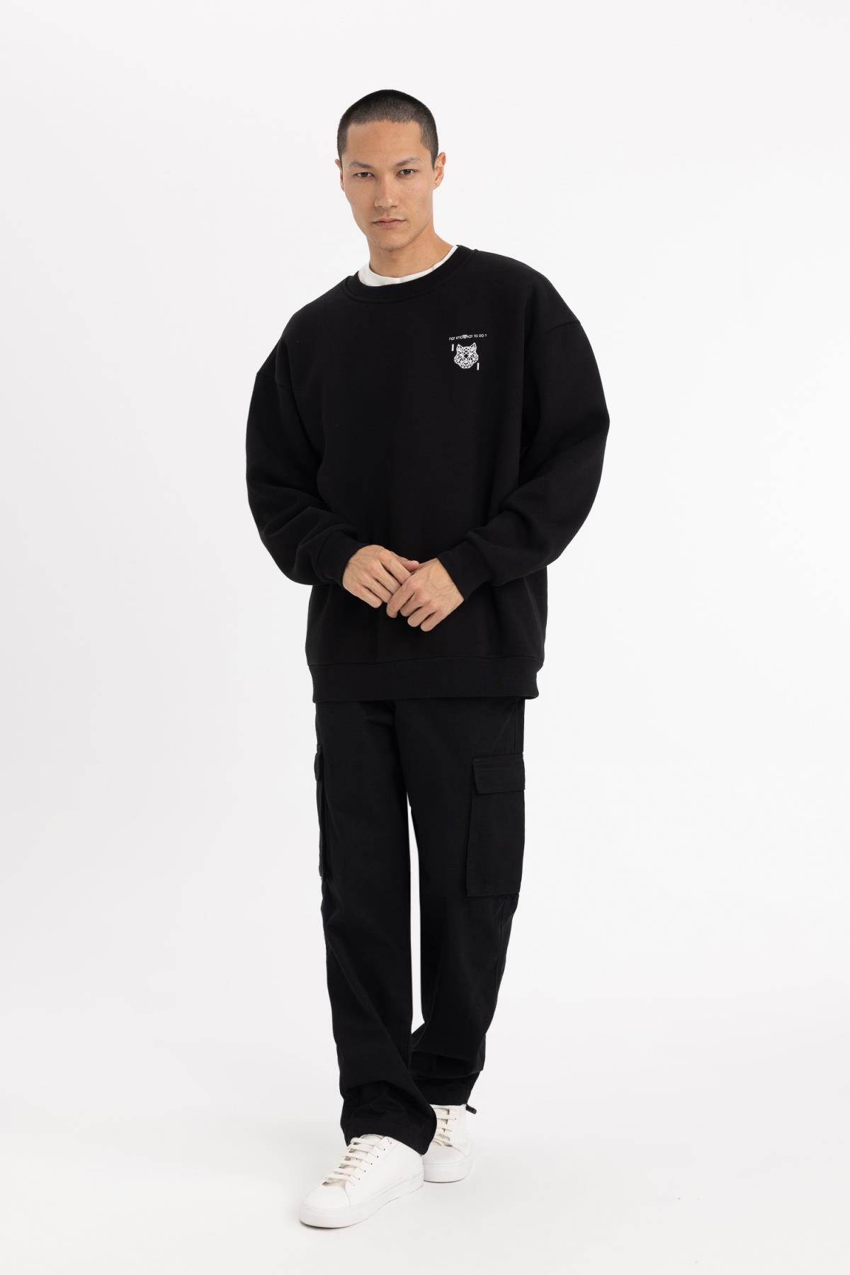 سویشرت مردانه دفاکتو | B8122AX23CW Defacto - Image 2