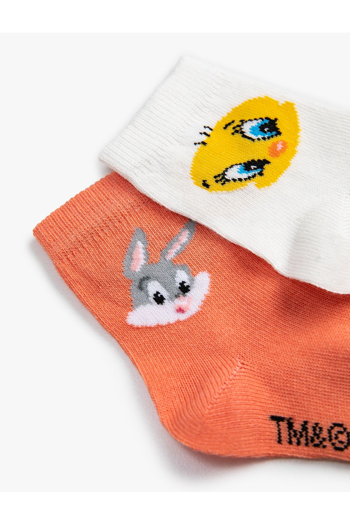 Koton 2 بسته Bugs Bunny و Tweety جوراب چاپی دارای مجوز