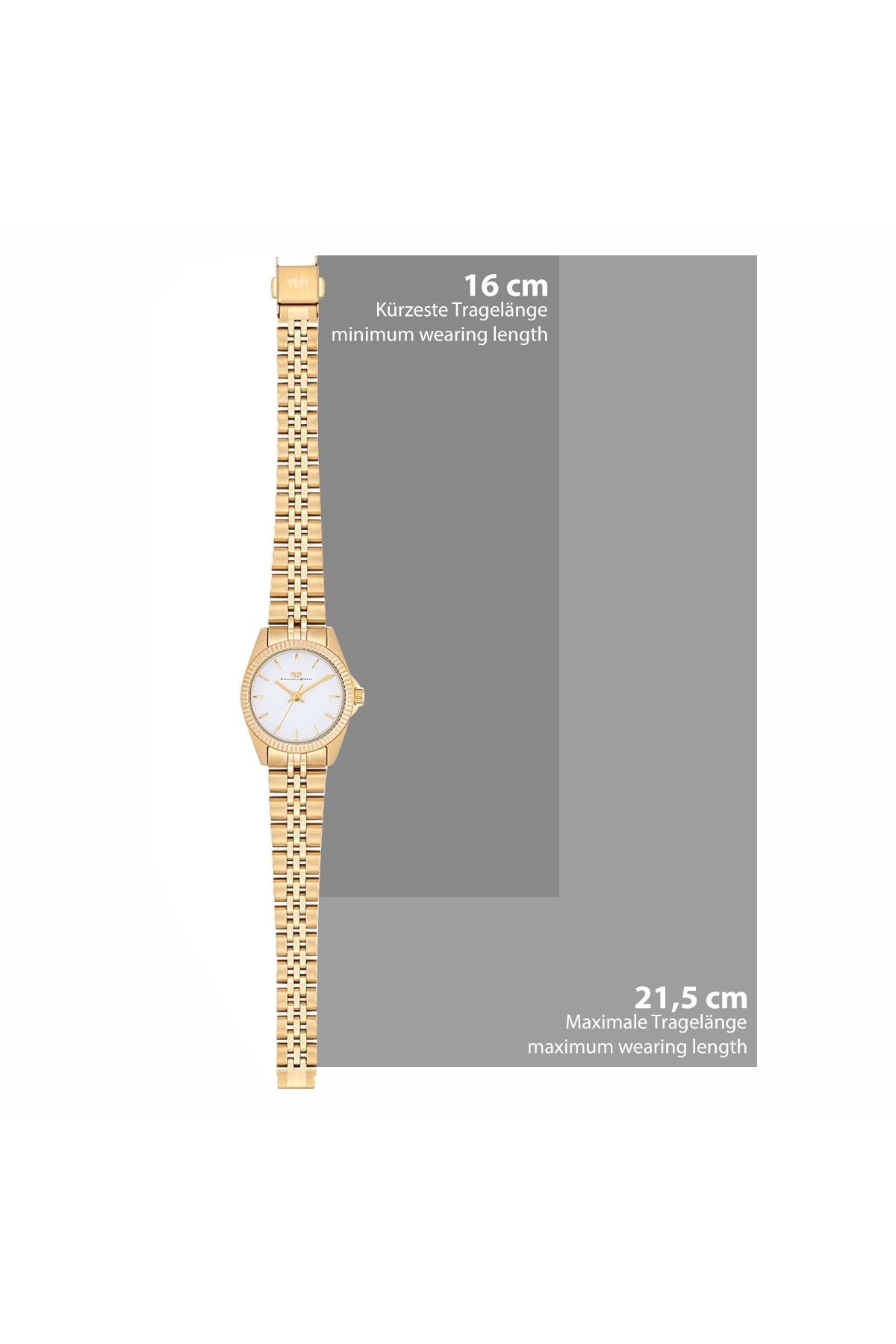 Rhodenwald & Söhne-Quarzuhr Damen Quarzuhr gelbgold Edelstahl gelbgold 6