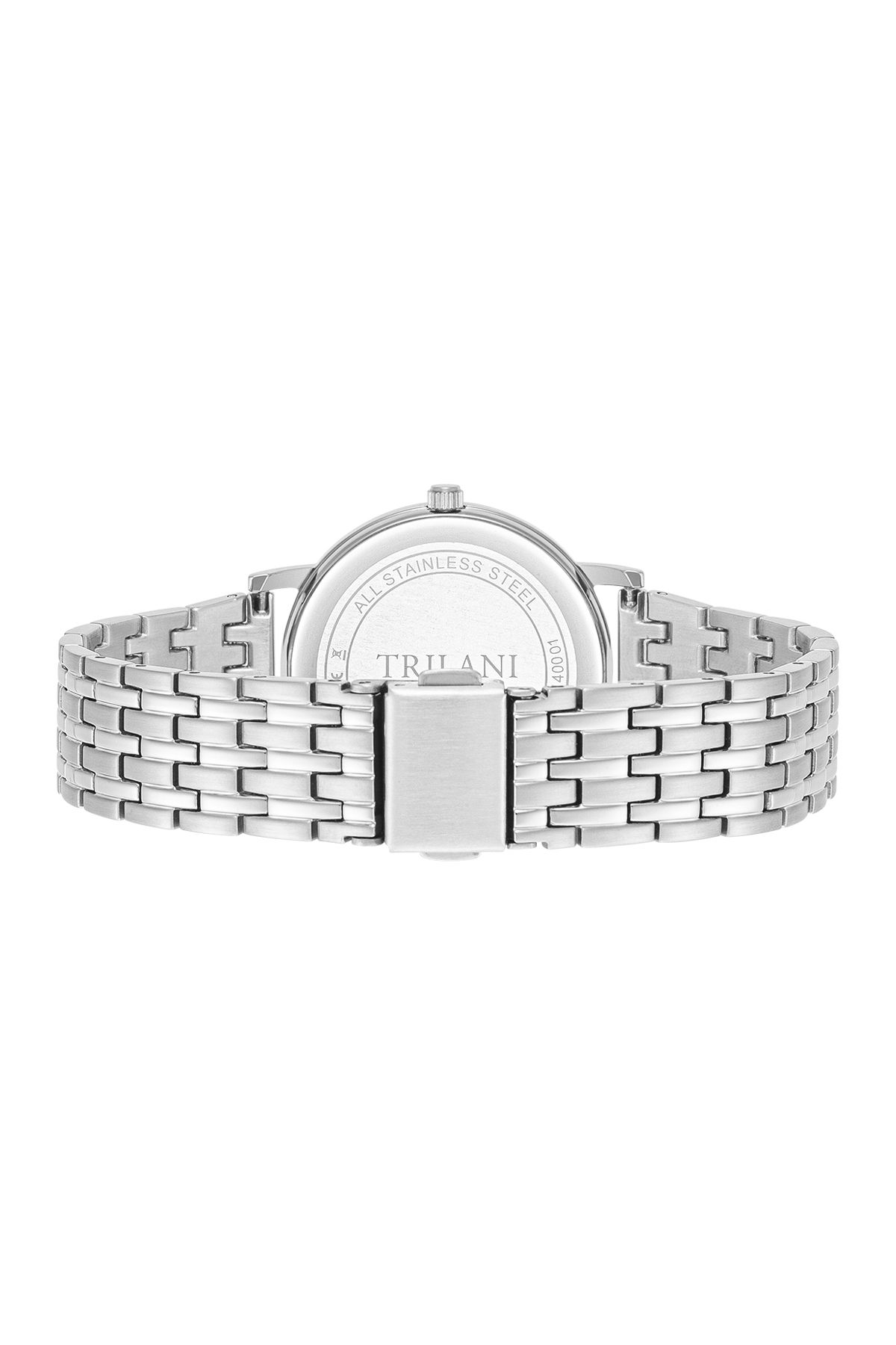Trilani-Quarzuhr Damen Quarzuhr gül altın Echtleder braun 4