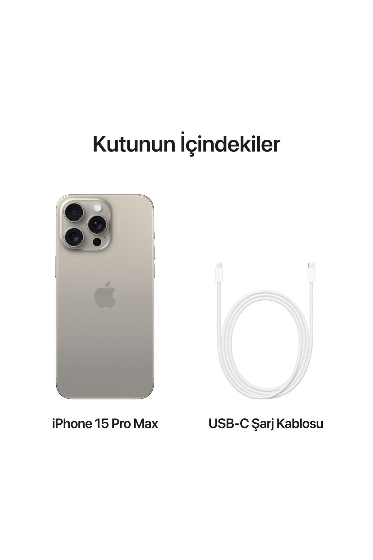 Apple iPhone 15 Pro Max 256 GB Natürel Titanyum (İthalatçı