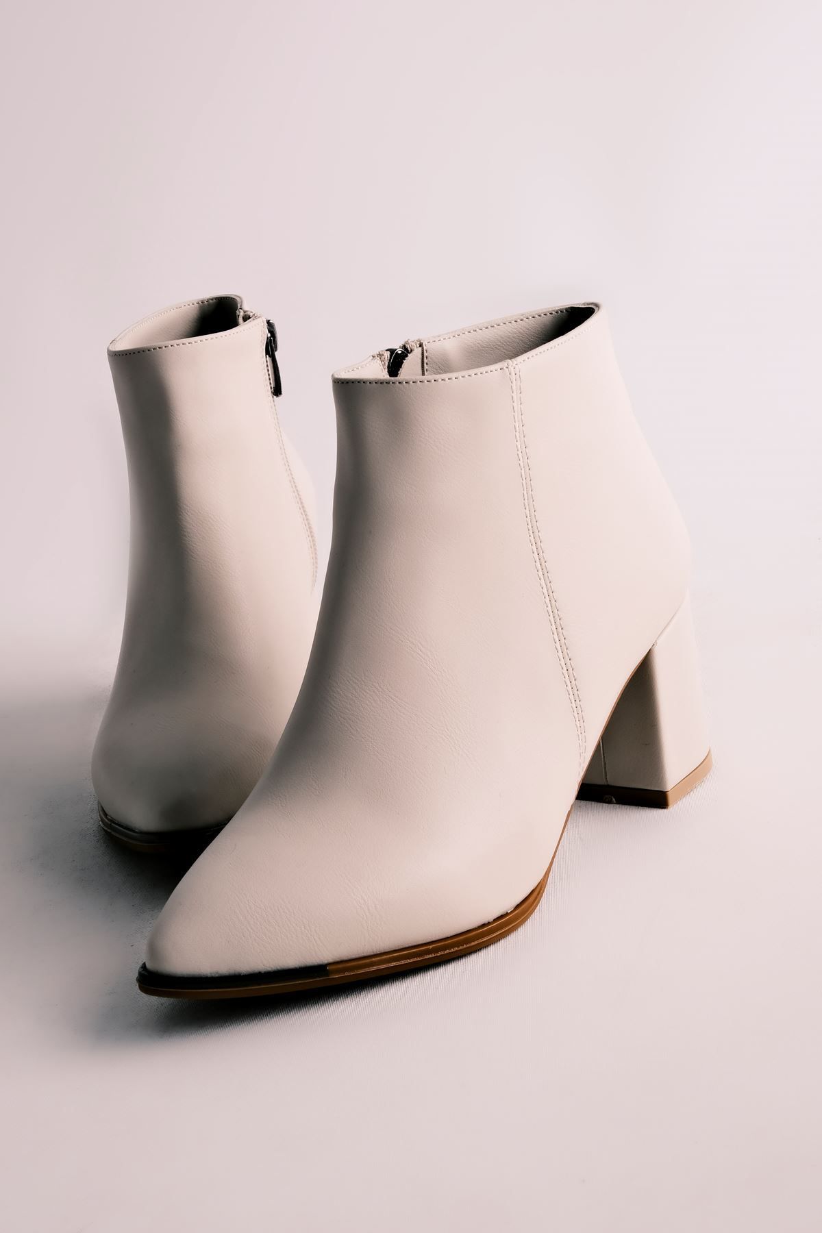 Front pointy toe booties sales