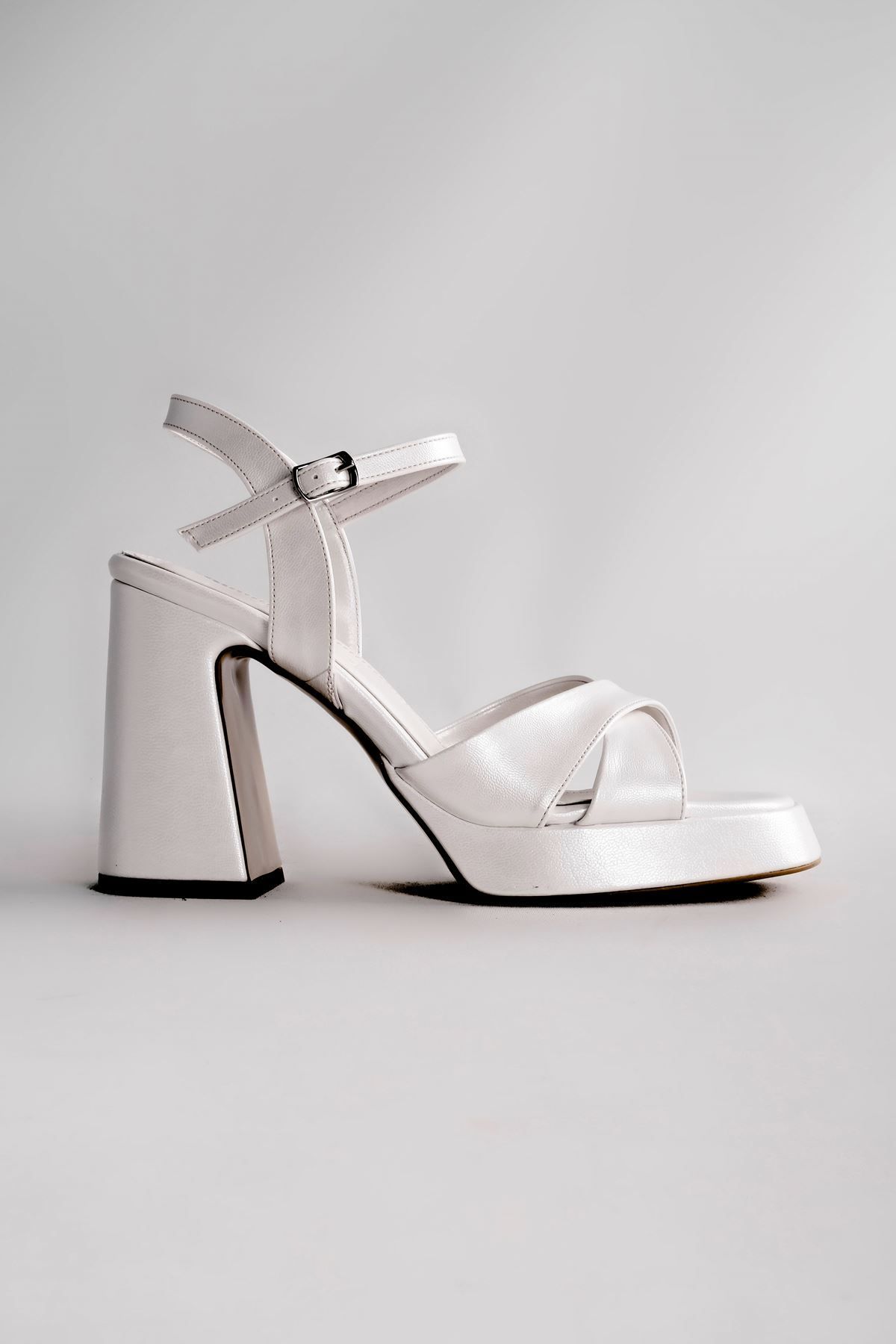 Lal Shoes & Bags-حذاء Duphe نسائي بكعب متقاطع من الأمام SEDEF 2