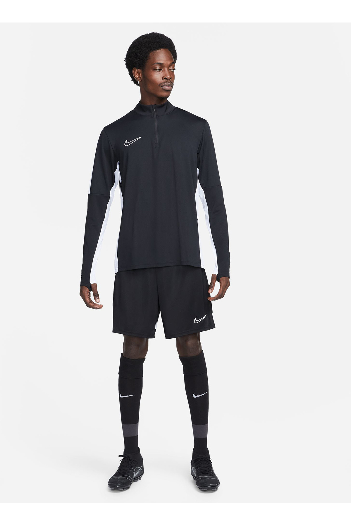 سویشرت مردانه یقه بلند مشکی DX4294-010 M NK DF ACD23 DRIL TOP B نایکی سویشرت Nike