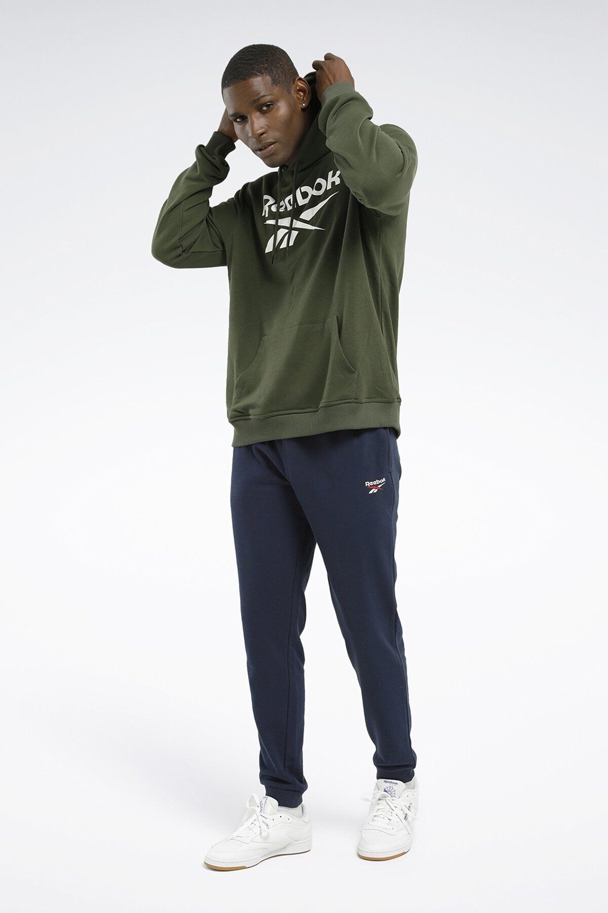 Reebok IDENTITY FRENCH TE Ye il Erkek Sweatshirt Erkek Giyim