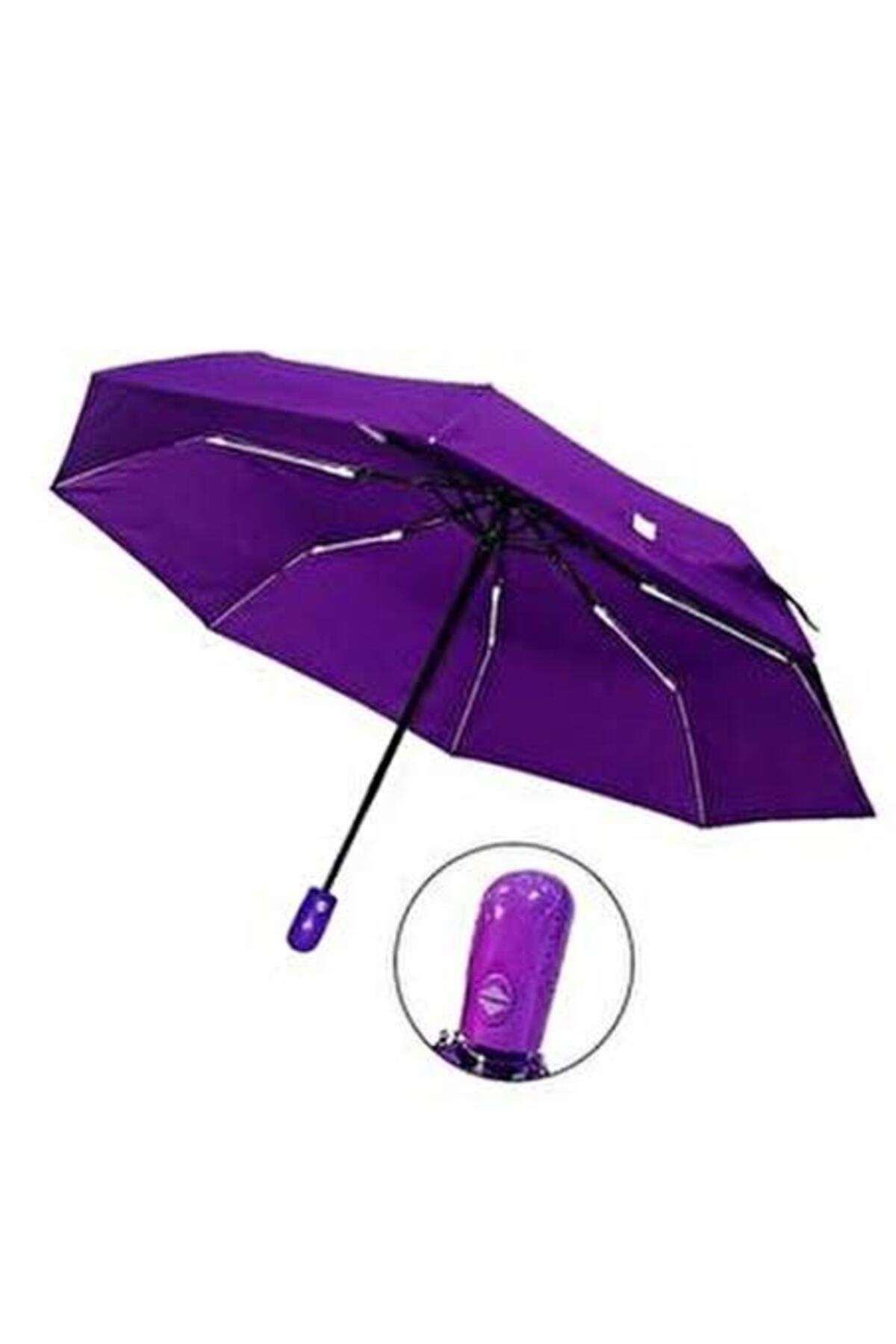 Umbrella Purple Fully Automatic Unbreakable in Wind