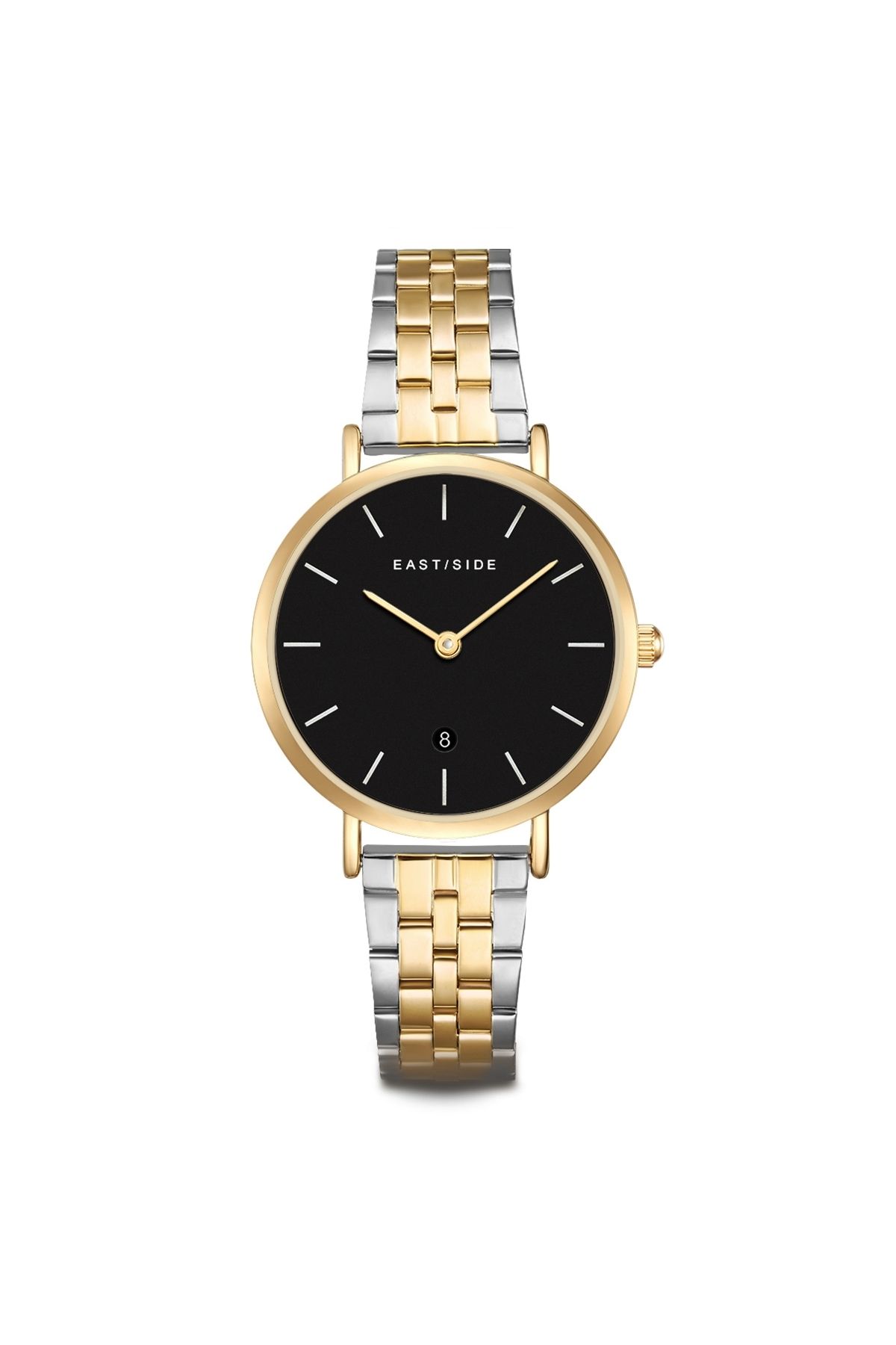 eastside-Quarzuhr Damen Quarzuhr gelbgold Edelstahl silber/gelbgold 1