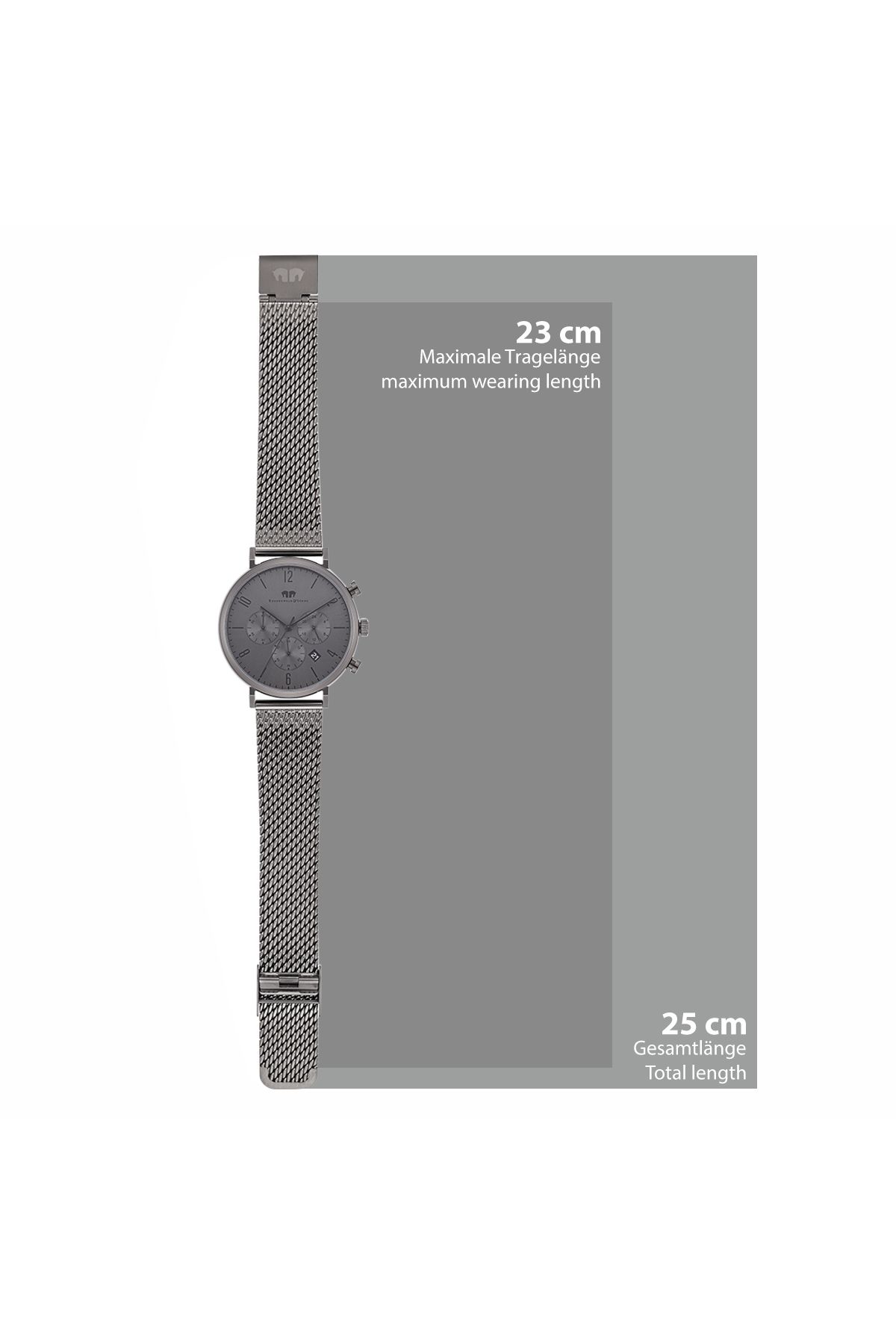 Rhodenwald & Söhne-Chronograph Herren Chronograph grau Edelstahl grau 6