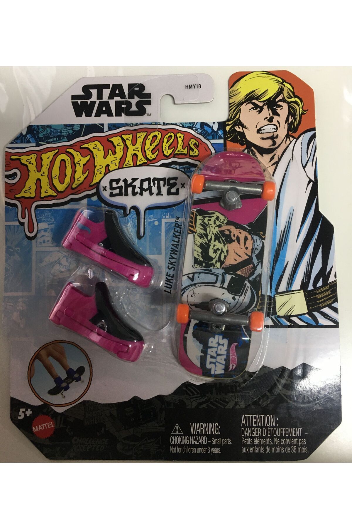 HOT WHEELS Skate Temal Parmak Kaykay Ve Ayakkab Paketleri Star Wars Luke Skywalker