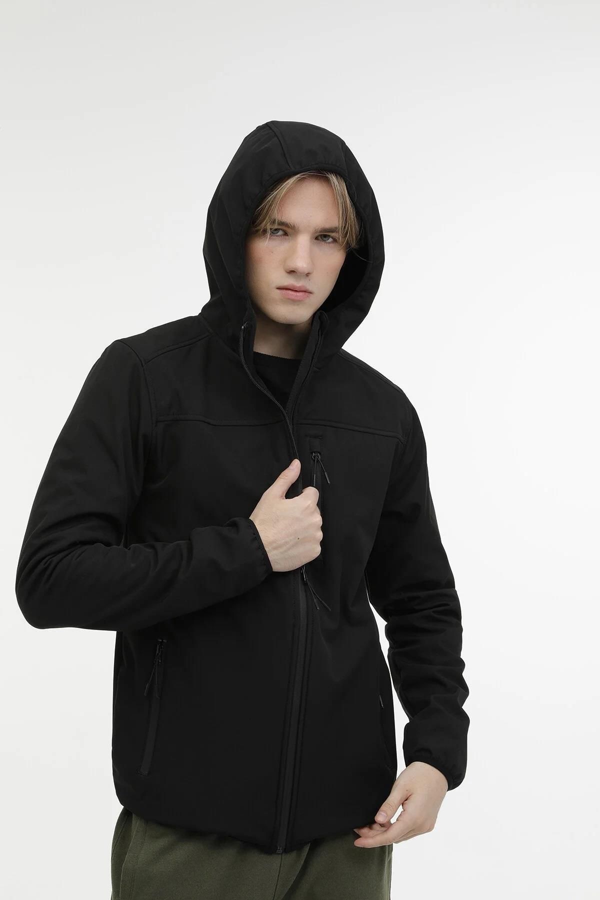 Kinetix-Men's Softshell Coat - ml Basic, 3Pr Water Repellent 5