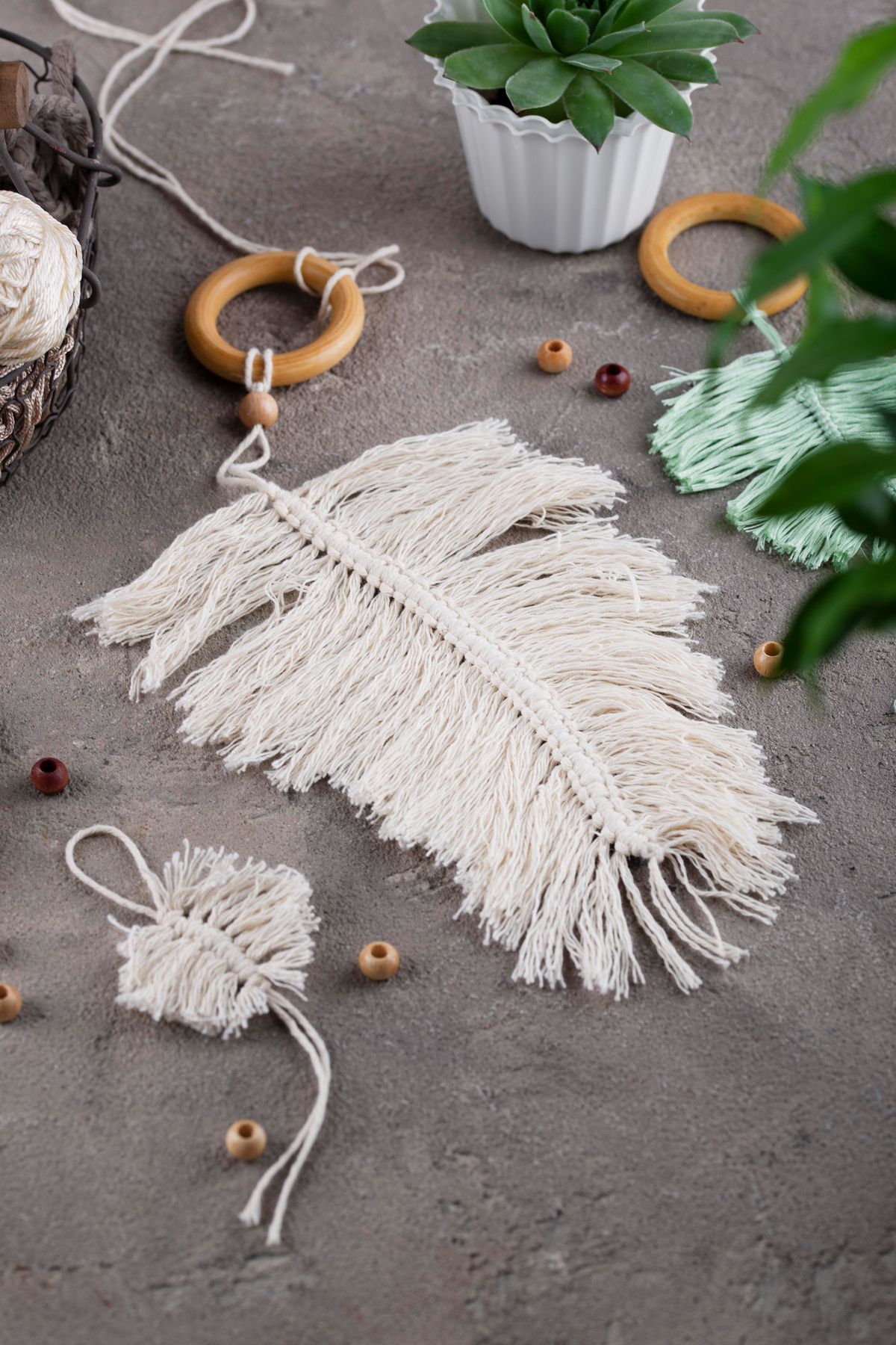 Bevella Macrame Cord-Taranan Macrame String Single Twist Scannable 3 mm String Cotton Macrame Strings 1 kg (4X250 gr) 4