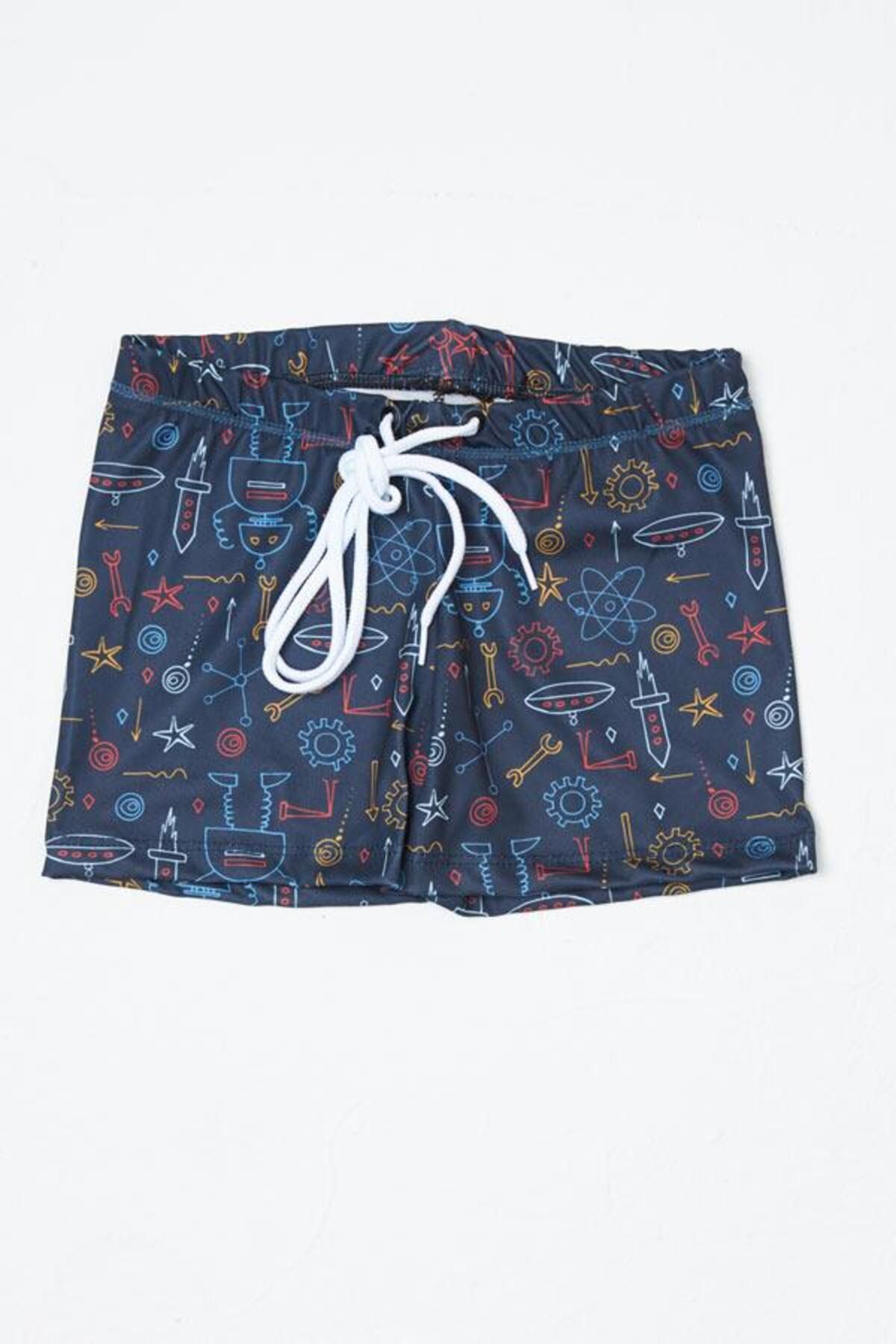 Starinci Mayo-Boy's Robot Pattern Lycra Shorts 1