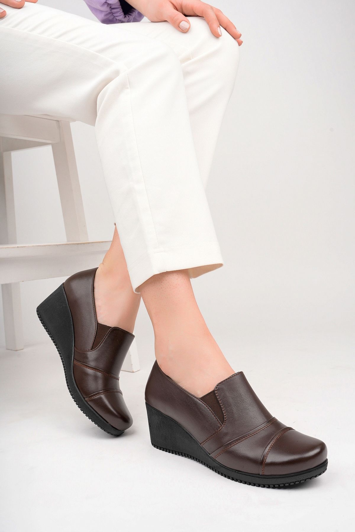 Deripabuc Flats Brown Wedge