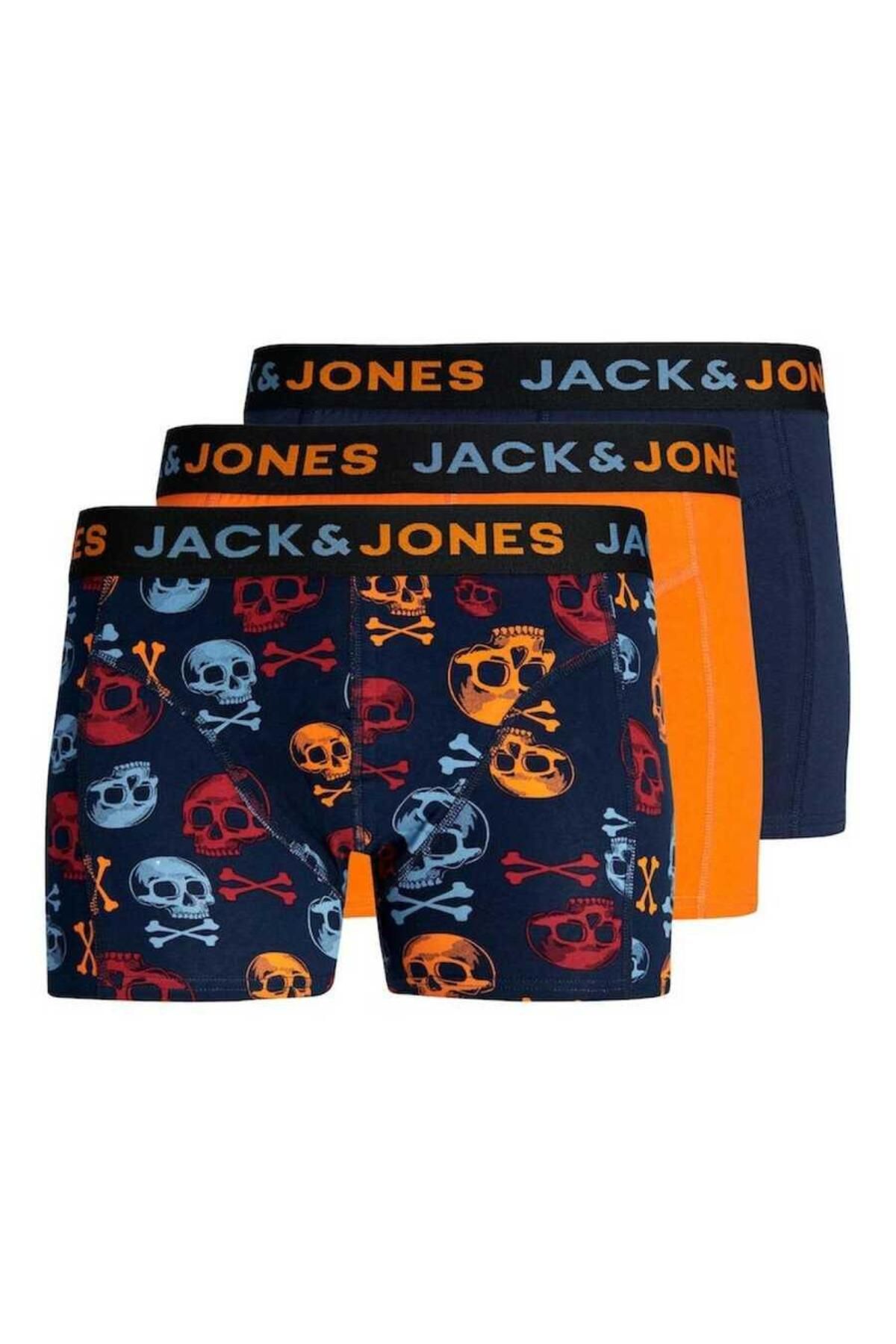 Jack & Jones Jacbone Skull Trunks 3 Pack Erkek Boxer