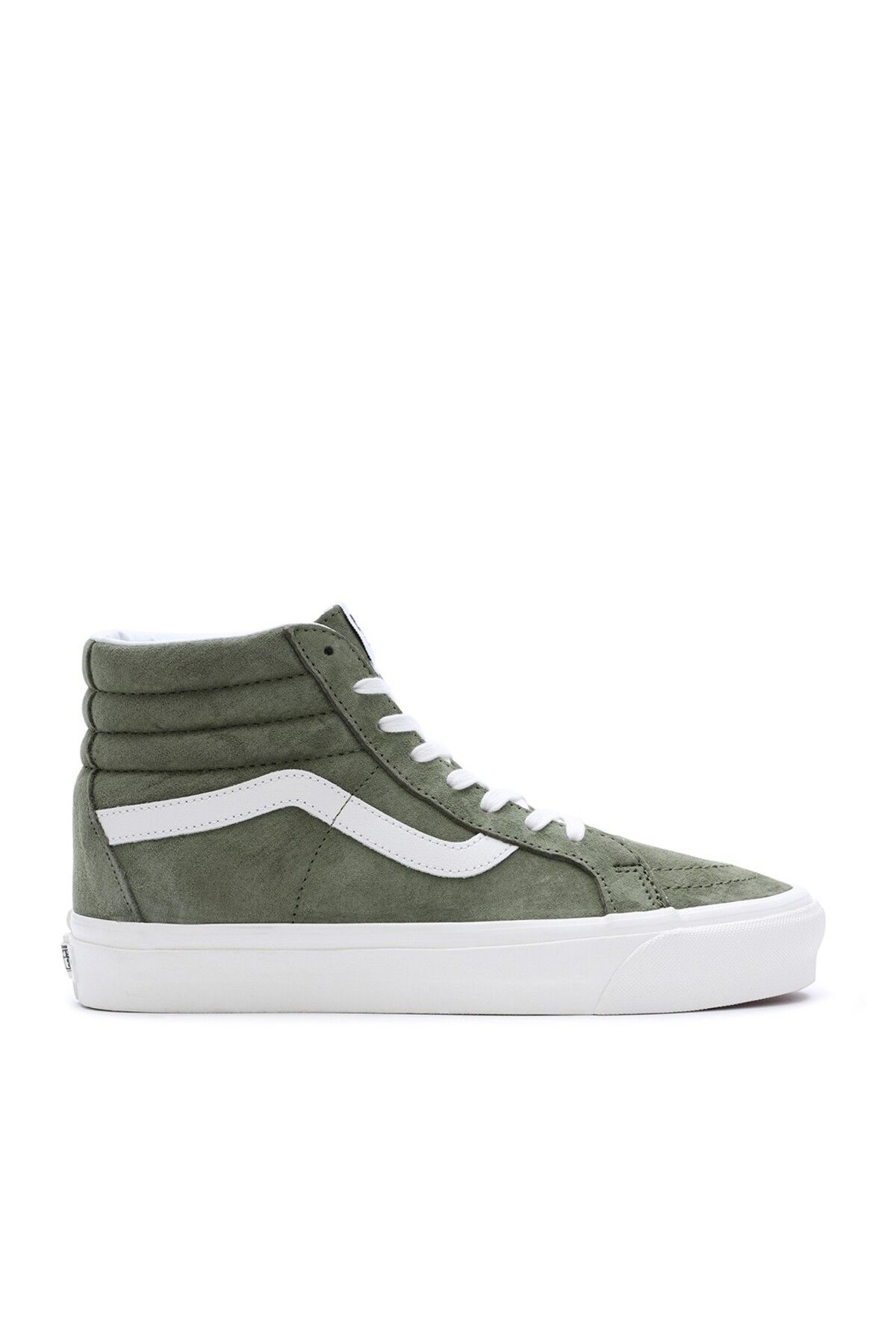 Dark green best sale vans sk8 hi