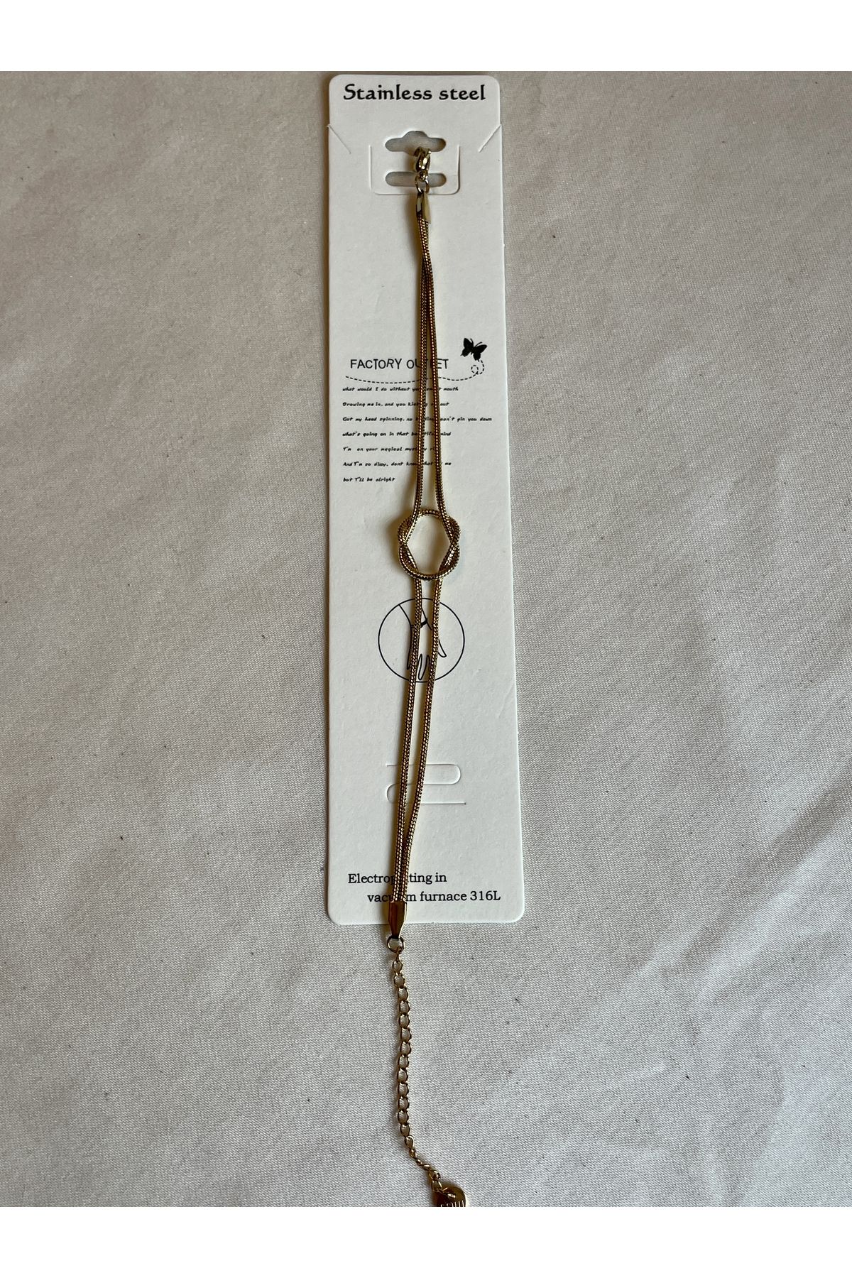 LEO-STEEL BRACELET GOLD SILVER TIED STYLISH 3