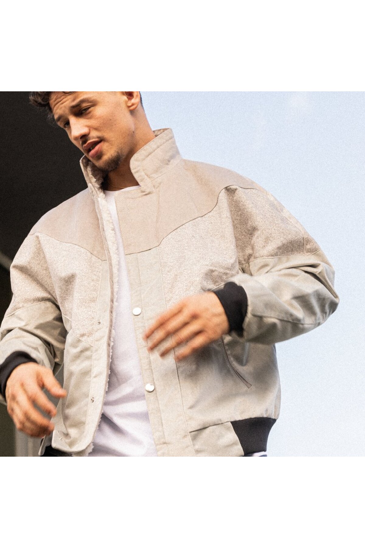 ژاکت مردانه خاکستری Lamakaeb | la-vintage-mont-1 اورجینال - تصویر 3