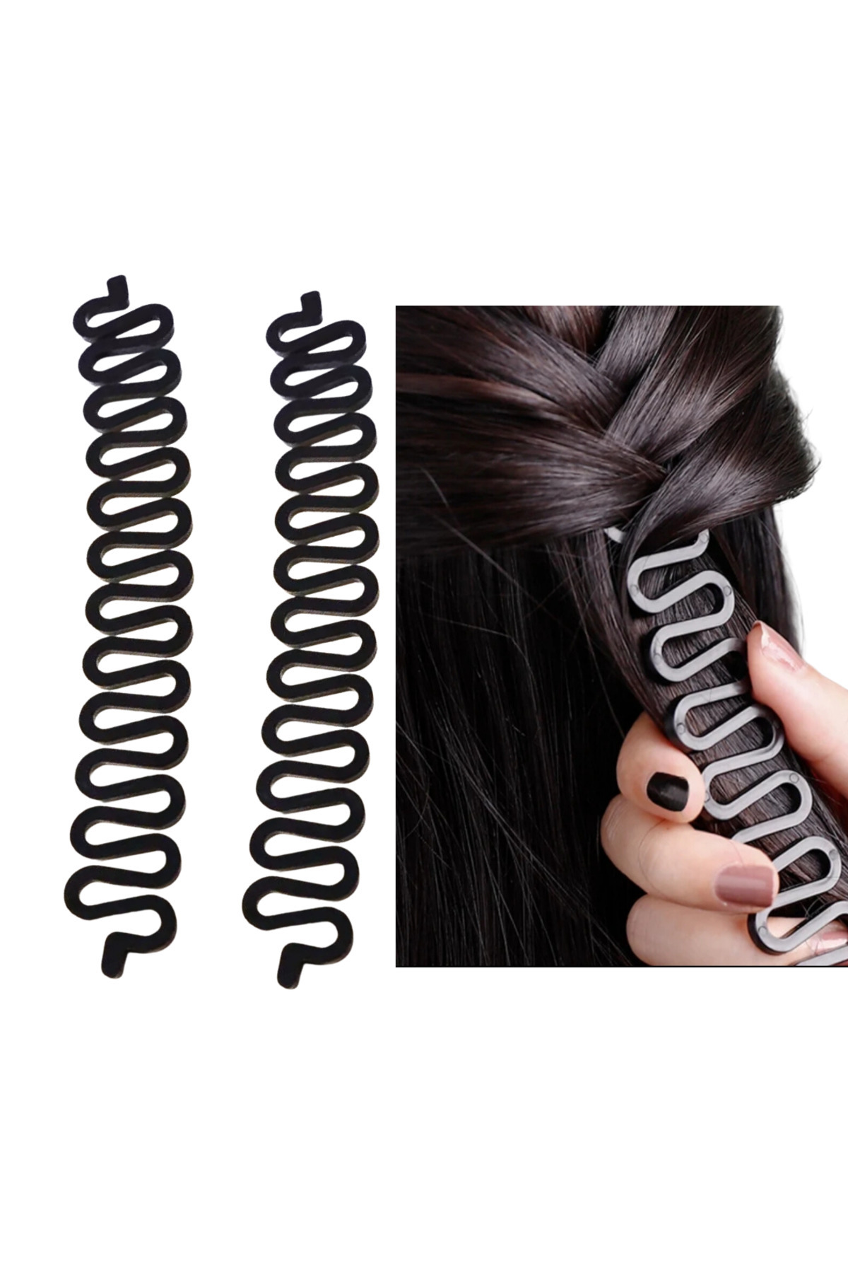 Lesvip's 2 ADET SAÇ ÖRGÜ TOKASI SAÇ ŞEKİLLENDİRİCİ APARAT FRENCH BRAİDİN TOOL