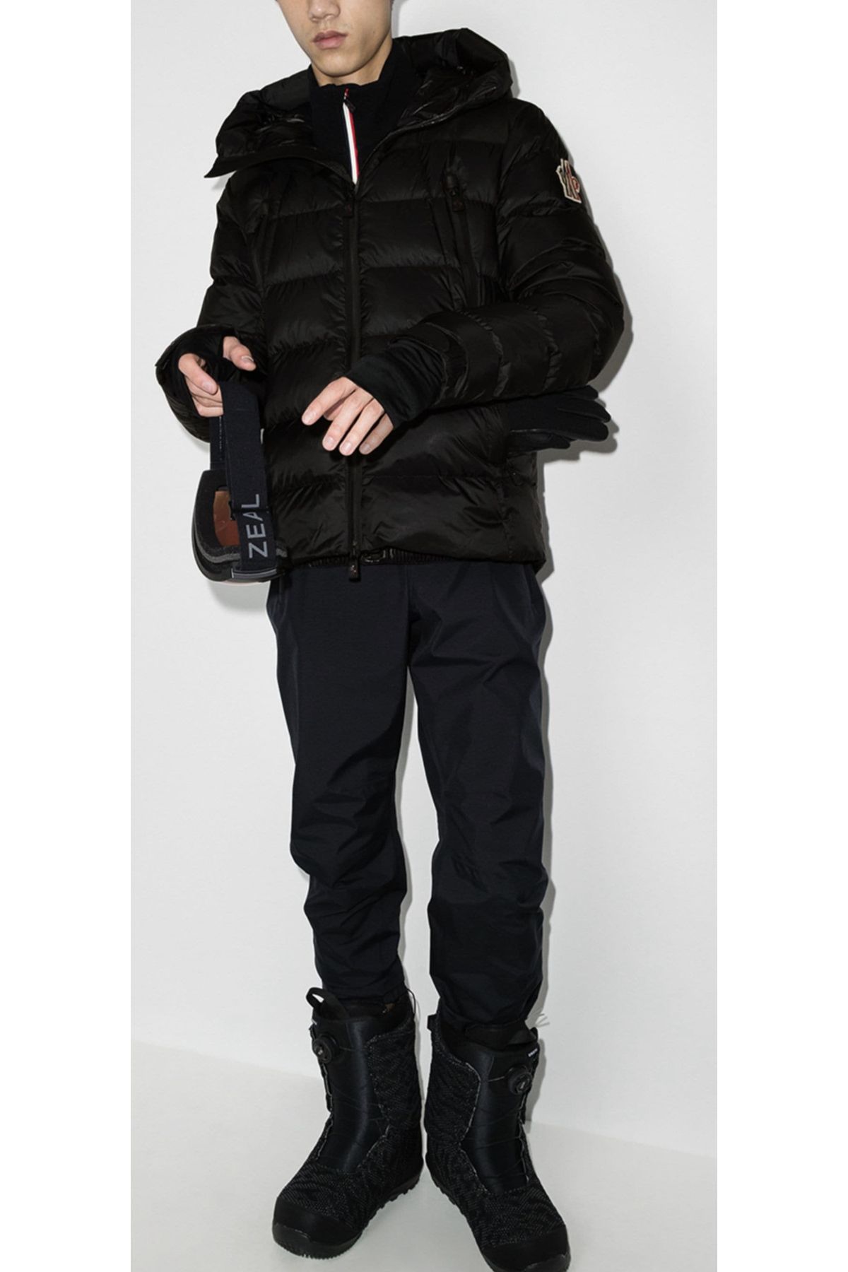 Moncler hooded puffer online