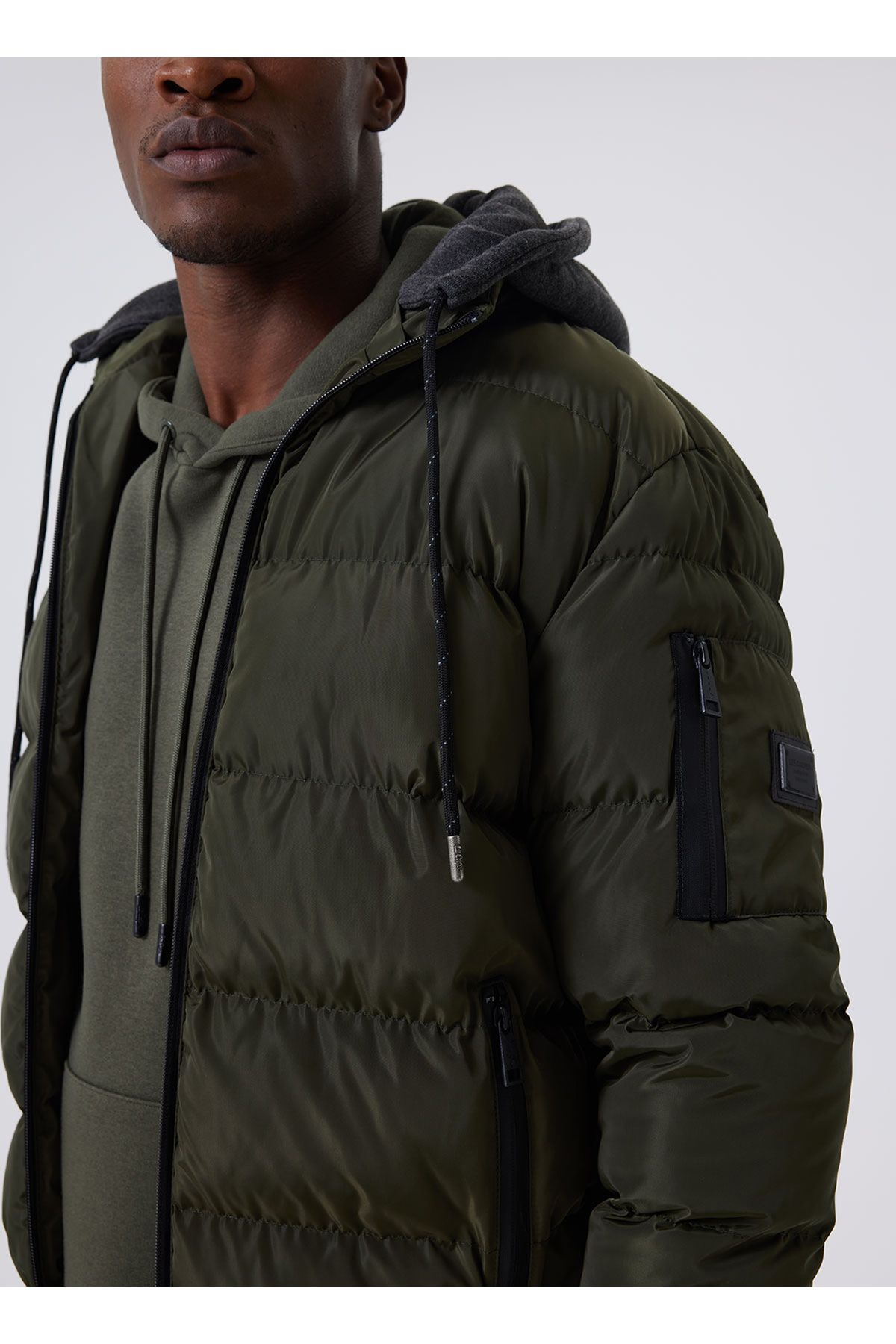 Lee Cooper Winter Jacket Khaki Regular fit Trendyol