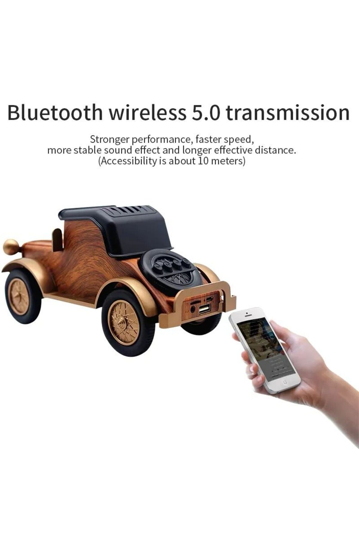 Vlike Bluetooth Hoparlör Vk1961 Nostalji Radyo 3