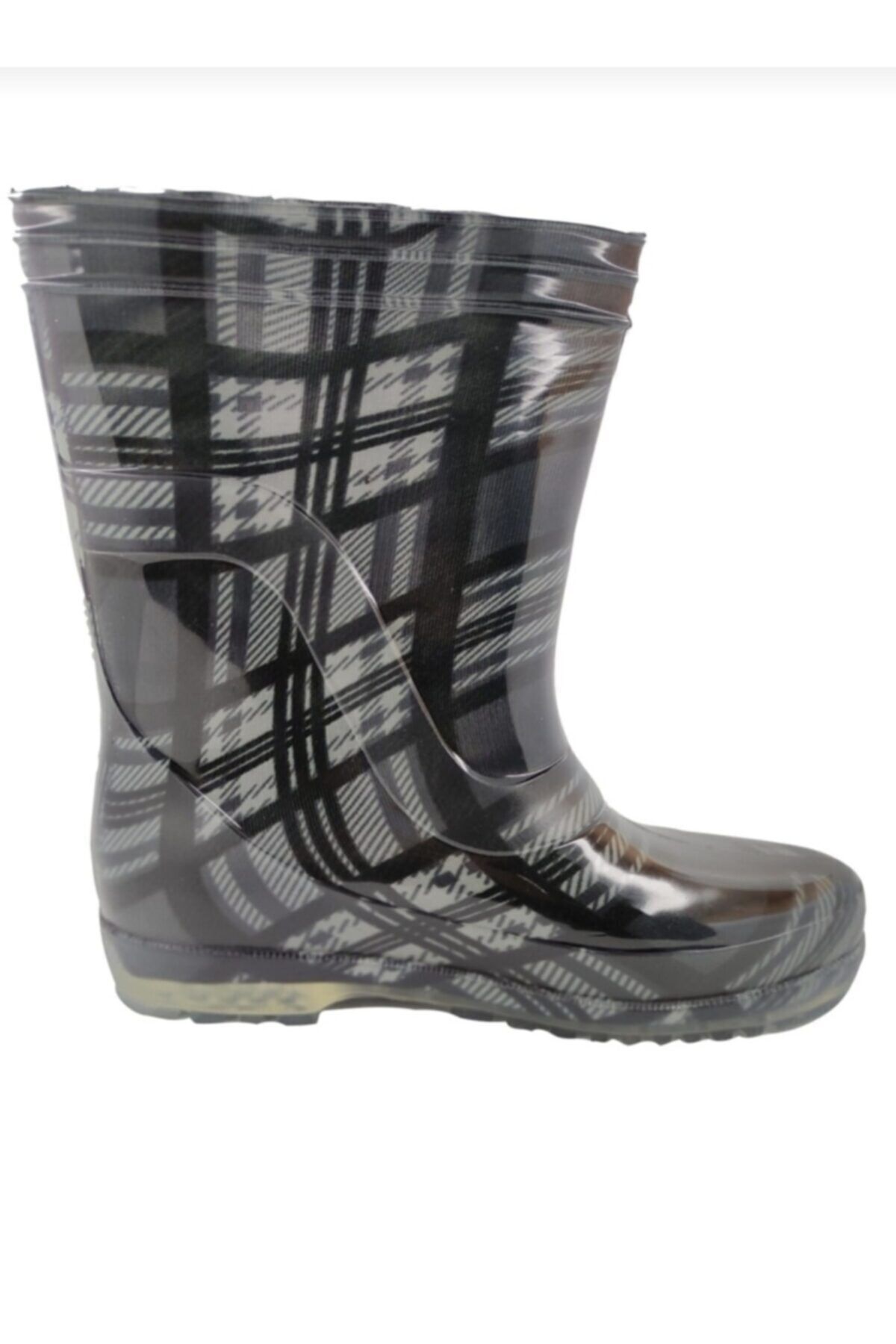 Erciyes Knee High Boots Gray Stiletto Heels Trendyol