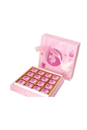 48'li Leylekli Karton Kutu Kız Bebek Çikolatası KBKKC10