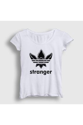 Kadın Beyaz Demogorgon Stranger Things T-shirt 218259tt