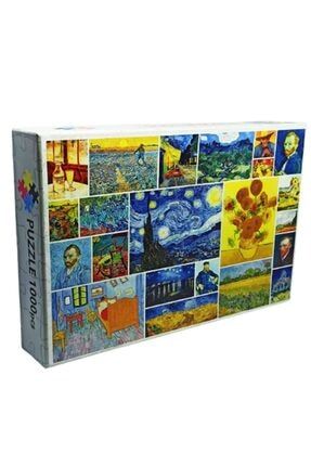 Vincent Van Gogh Tabloları Kolaj 1000 Parça Puzzle KZGN780