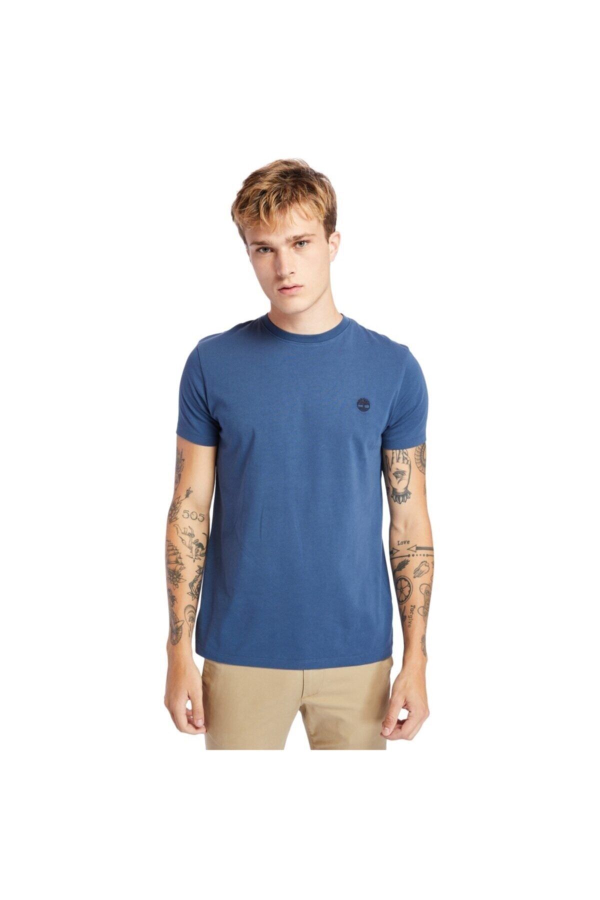 تی شرت مردانه آبی ناوی SS DUNSTAN RIVER JERSEY C 101096709 Timberland