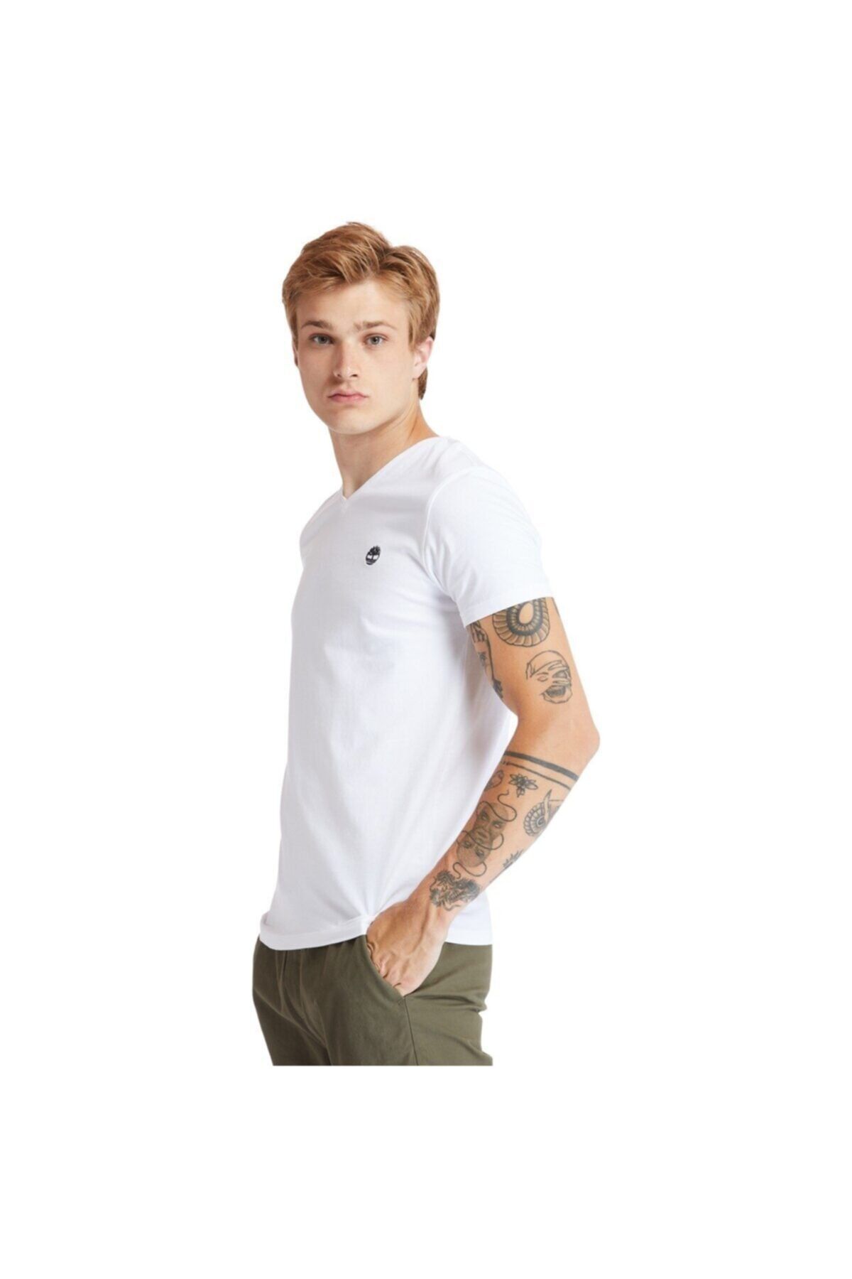 تی شرت سفید مردانه SS DUNSTAN RIVER JERSEY V 101096722 Timberland