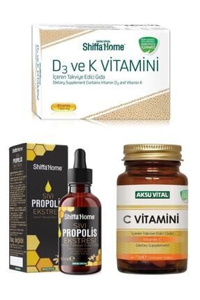 Sıvı Propolis C Vitamini 1250 mg Tablet D Vitamini Tablet aksuvital701