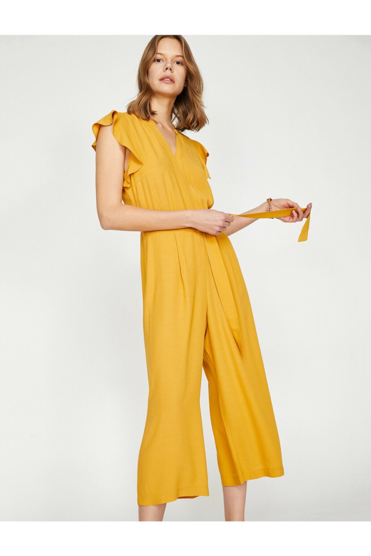 Mango sale gelber jumpsuit